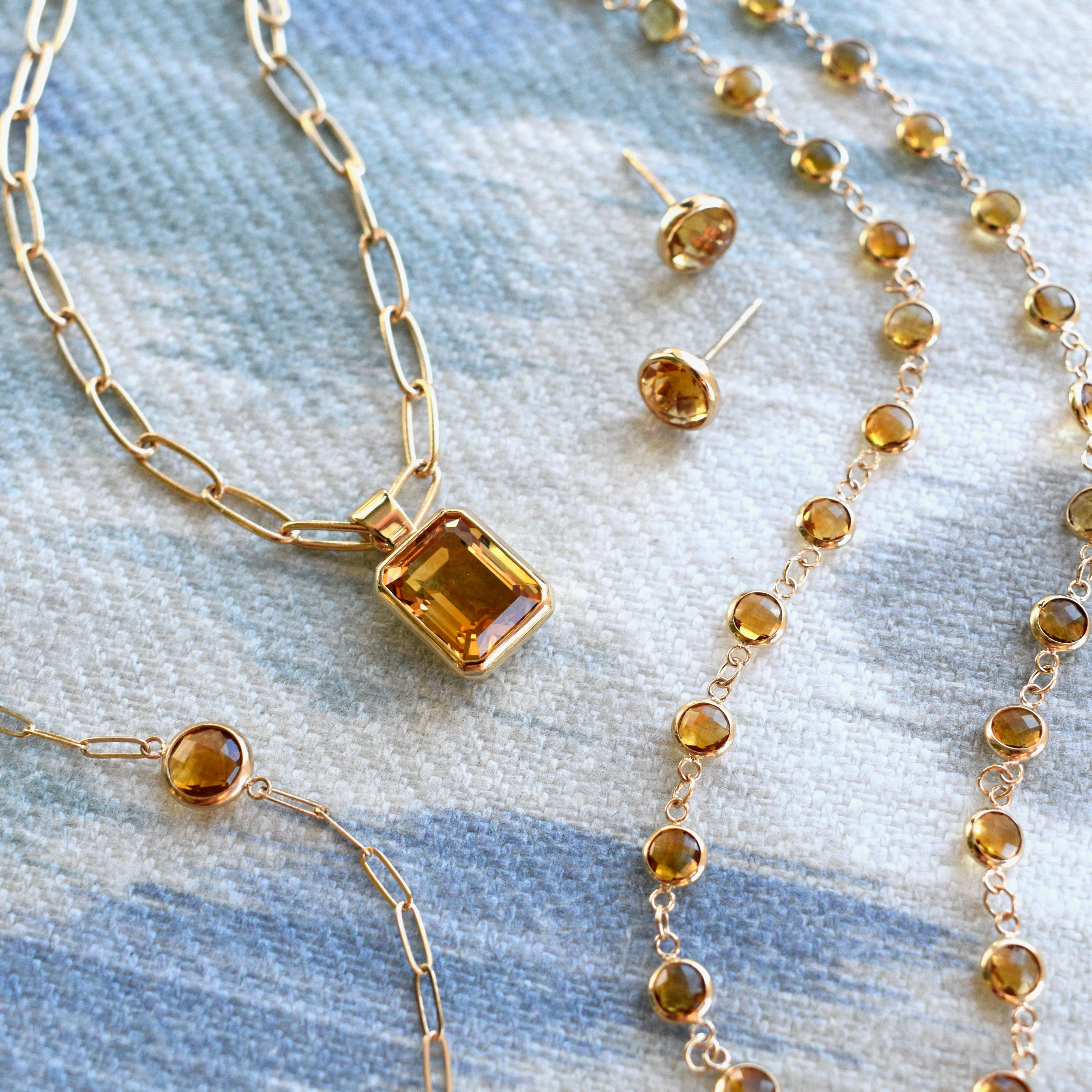 Newport Citrine Necklace in 14k Gold (November) sold by Haverhill product image thumbnail 3