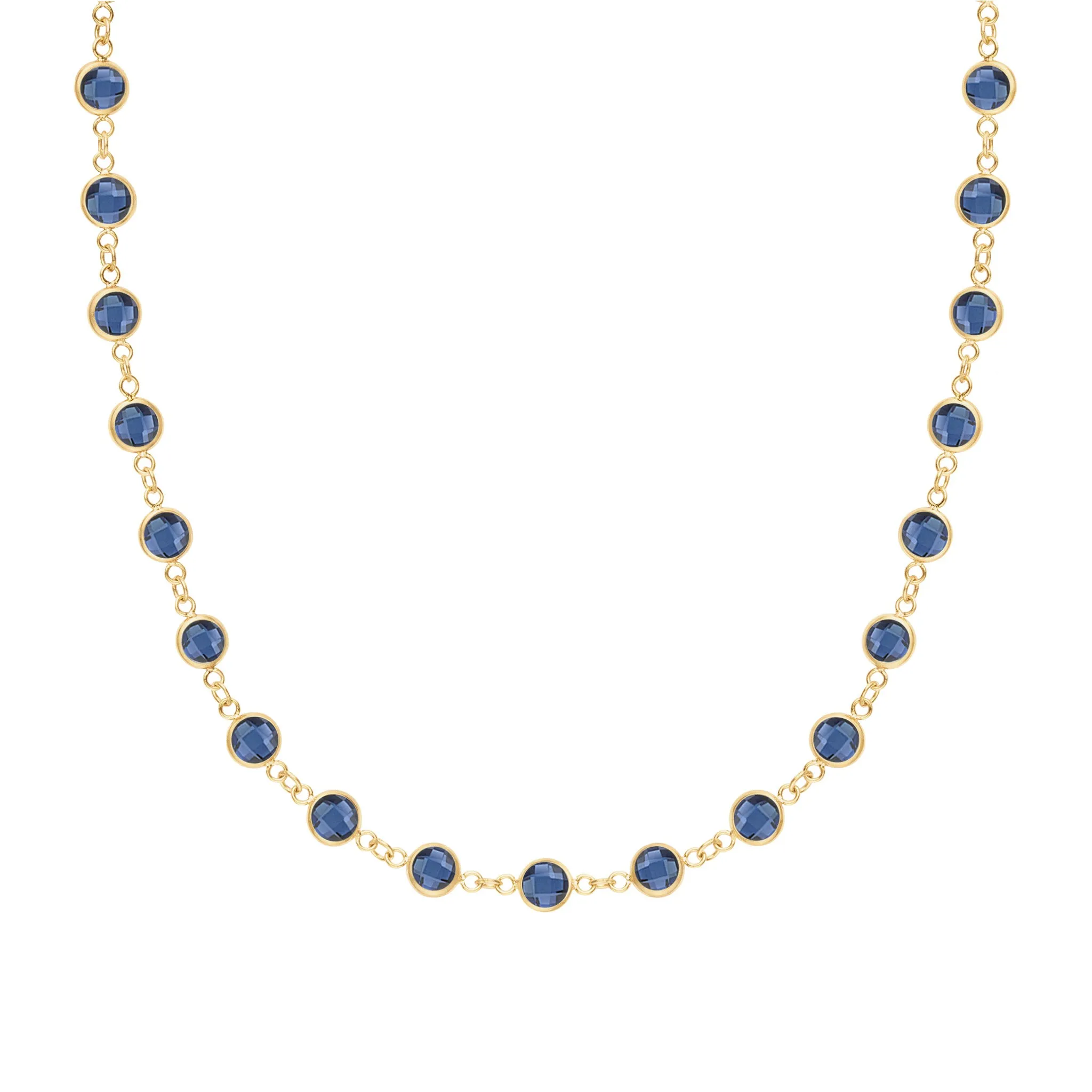 Newport Sapphire Necklace in 14k Gold (September) sold by Haverhill