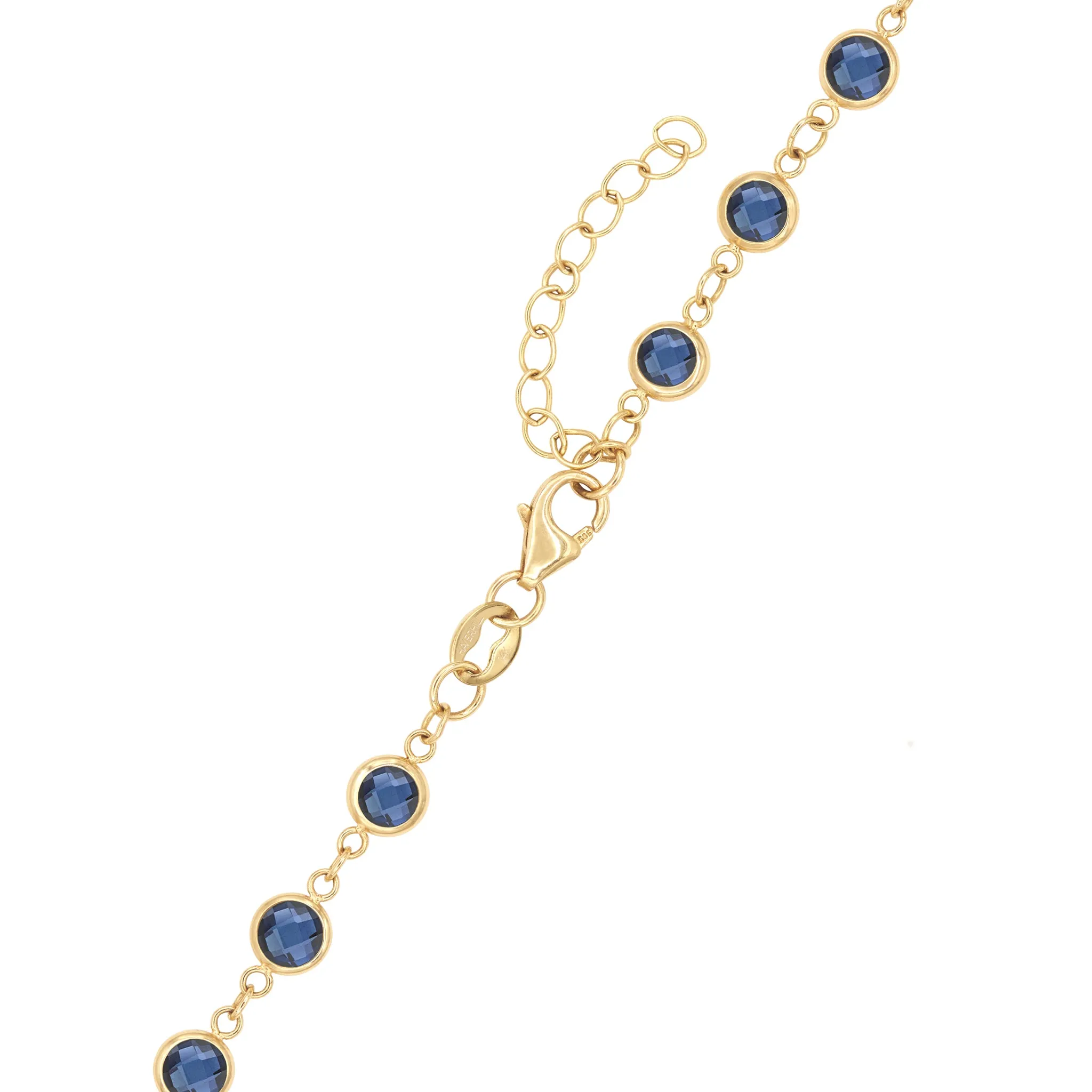 Newport Sapphire Necklace in 14k Gold (September) sold by Haverhill product image thumbnail 5