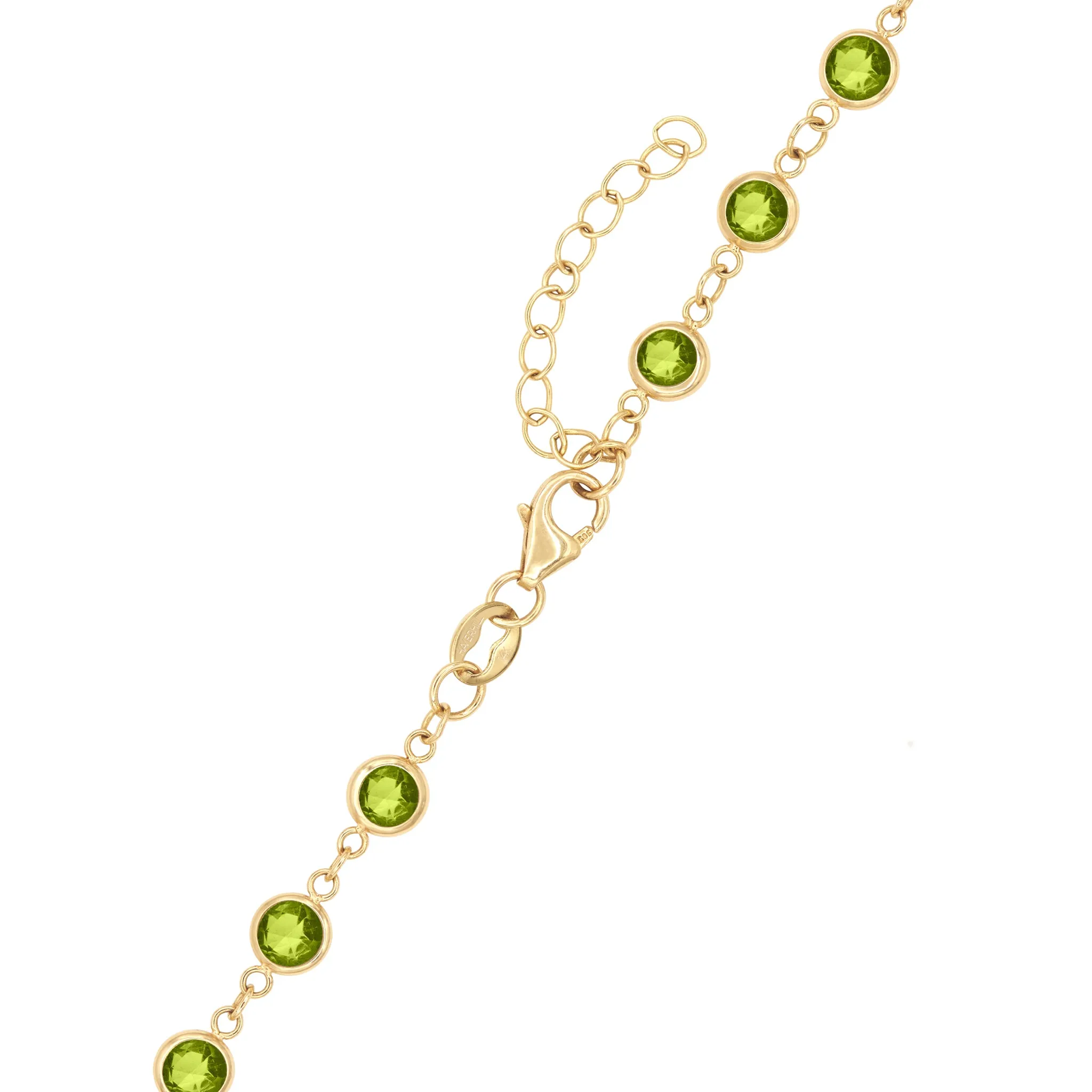 Newport Peridot Necklace in 14k Gold (August) sold by Haverhill product image thumbnail 5