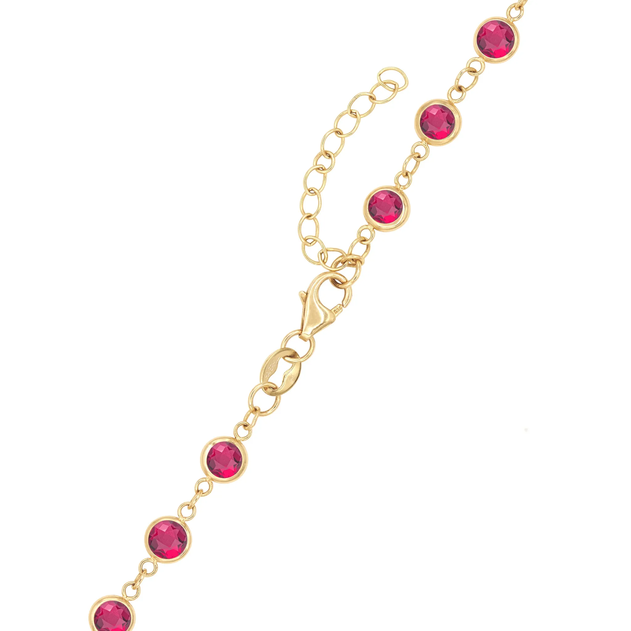 Newport Ruby Necklace in 14k Gold (July) sold by Haverhill product image thumbnail 5