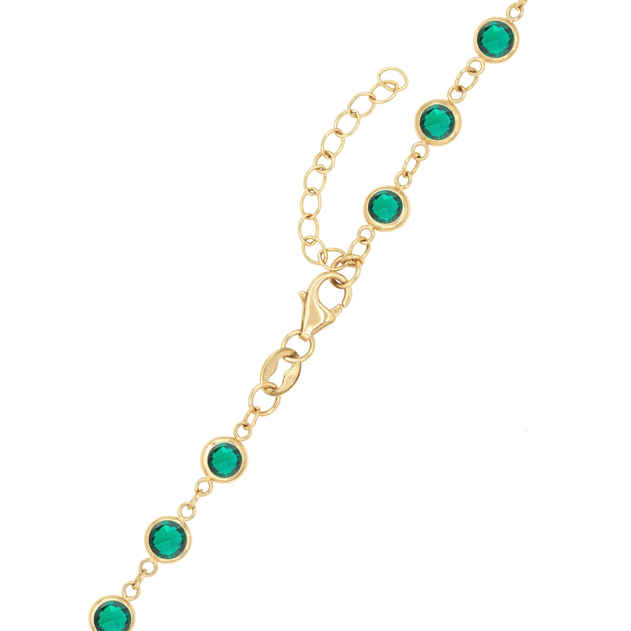 Newport Emerald Necklace in 14k Gold (May) sold by Haverhill product image thumbnail 5