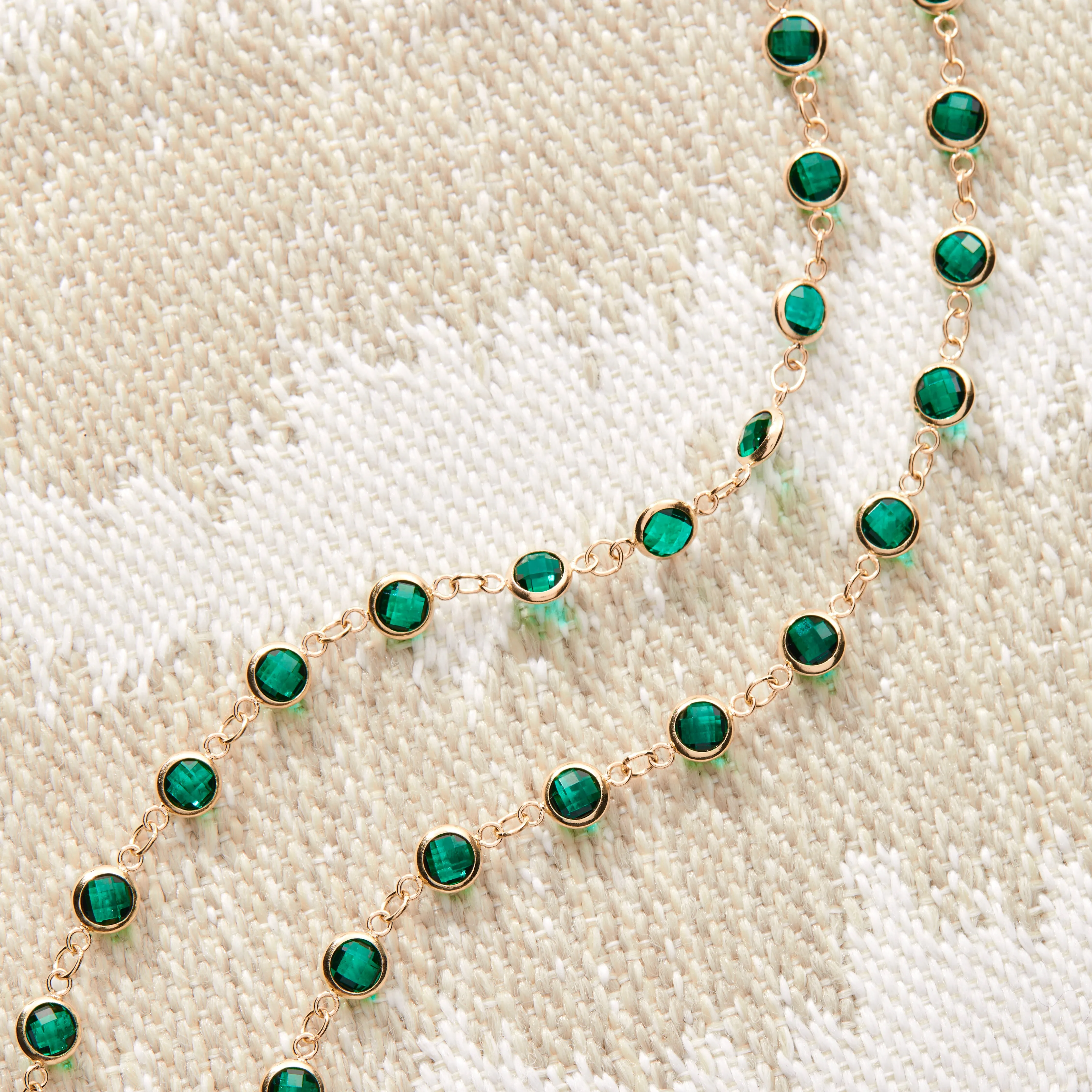 Newport Emerald Necklace in 14k Gold (May) sold by Haverhill product image thumbnail 3
