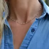 Newport White Topaz Necklace in 14k Gold (April) sold by Haverhill