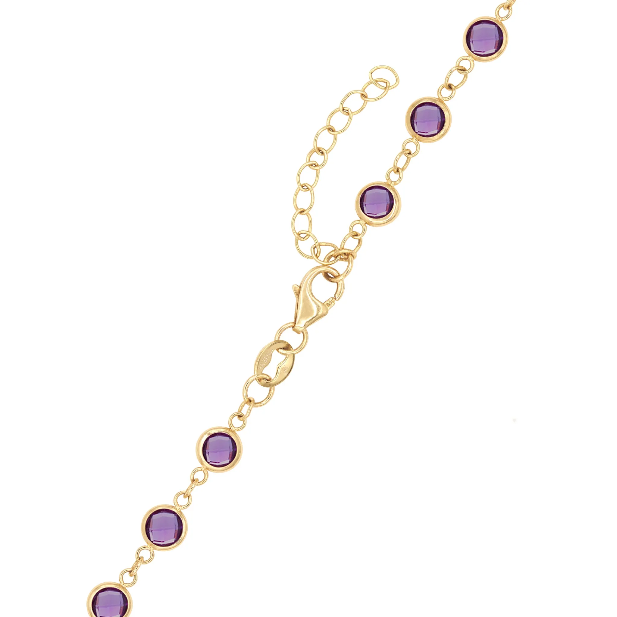 Newport Amethyst Necklace in 14k Gold (February) sold by Haverhill product image thumbnail 5
