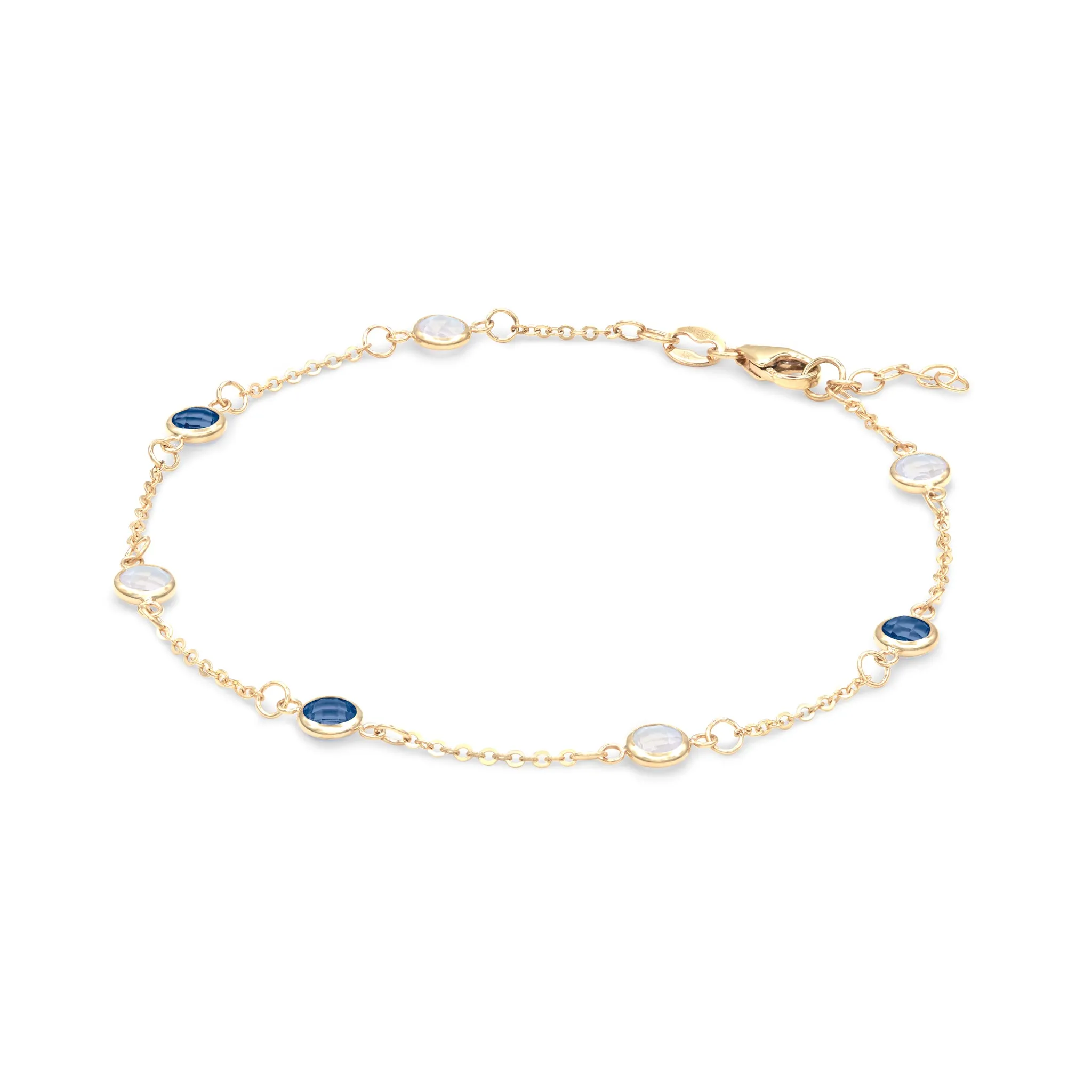 Wisdom 7 Stone Bracelet in 14k Gold sold by Haverhill product image thumbnail 3