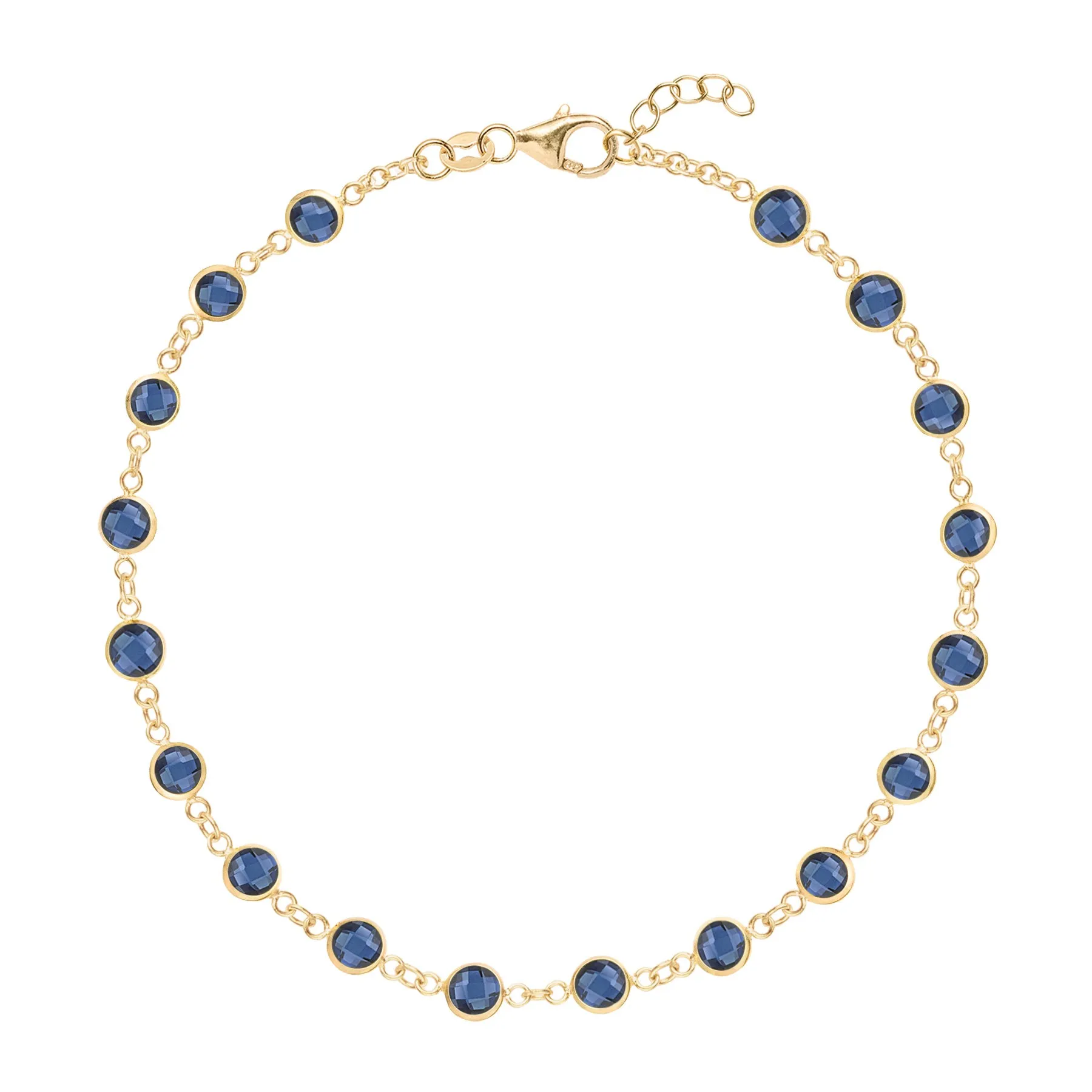 Newport Sapphire Bracelet in 14k Gold (September) sold by Haverhill