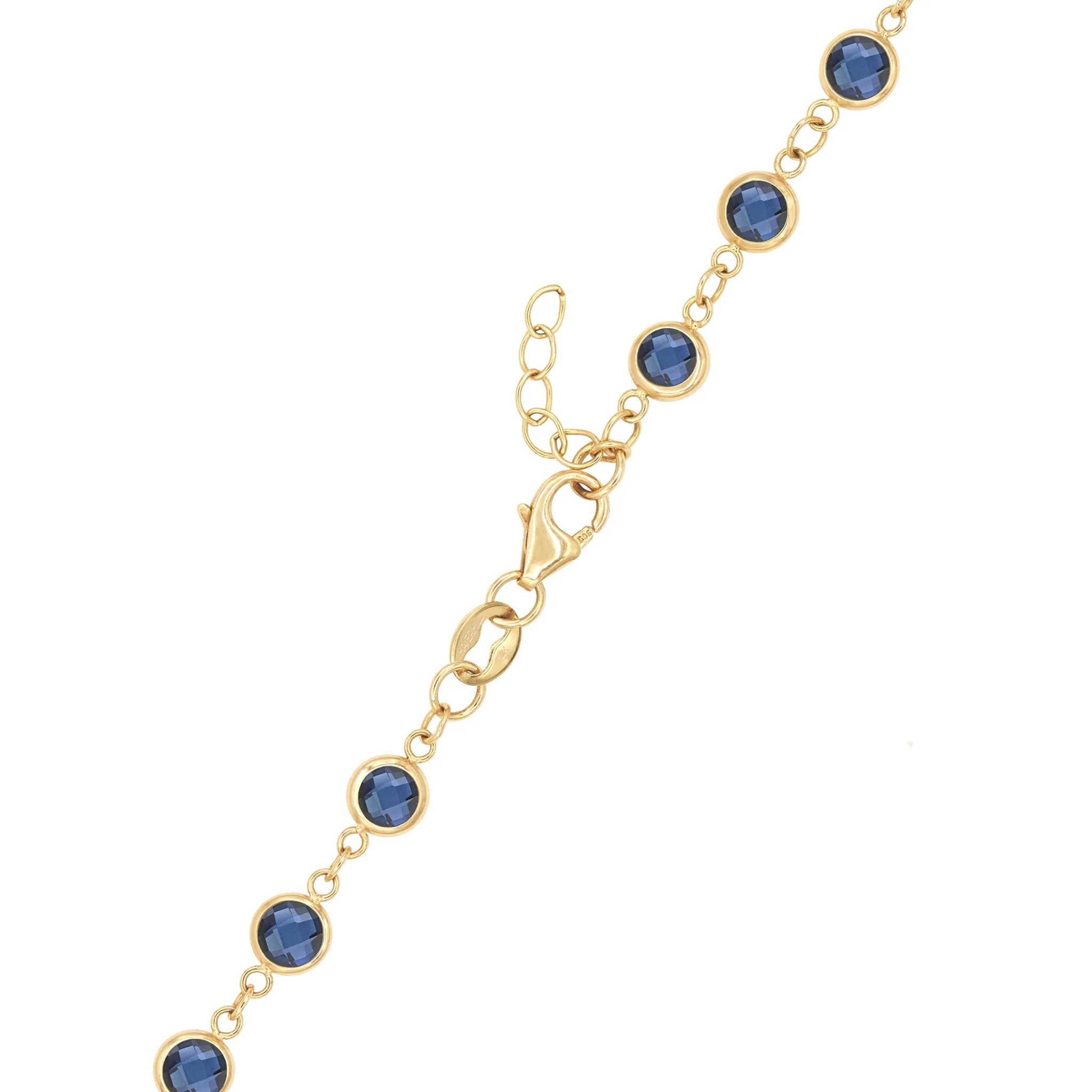 Newport Sapphire Bracelet in 14k Gold (September) sold by Haverhill product image thumbnail 5