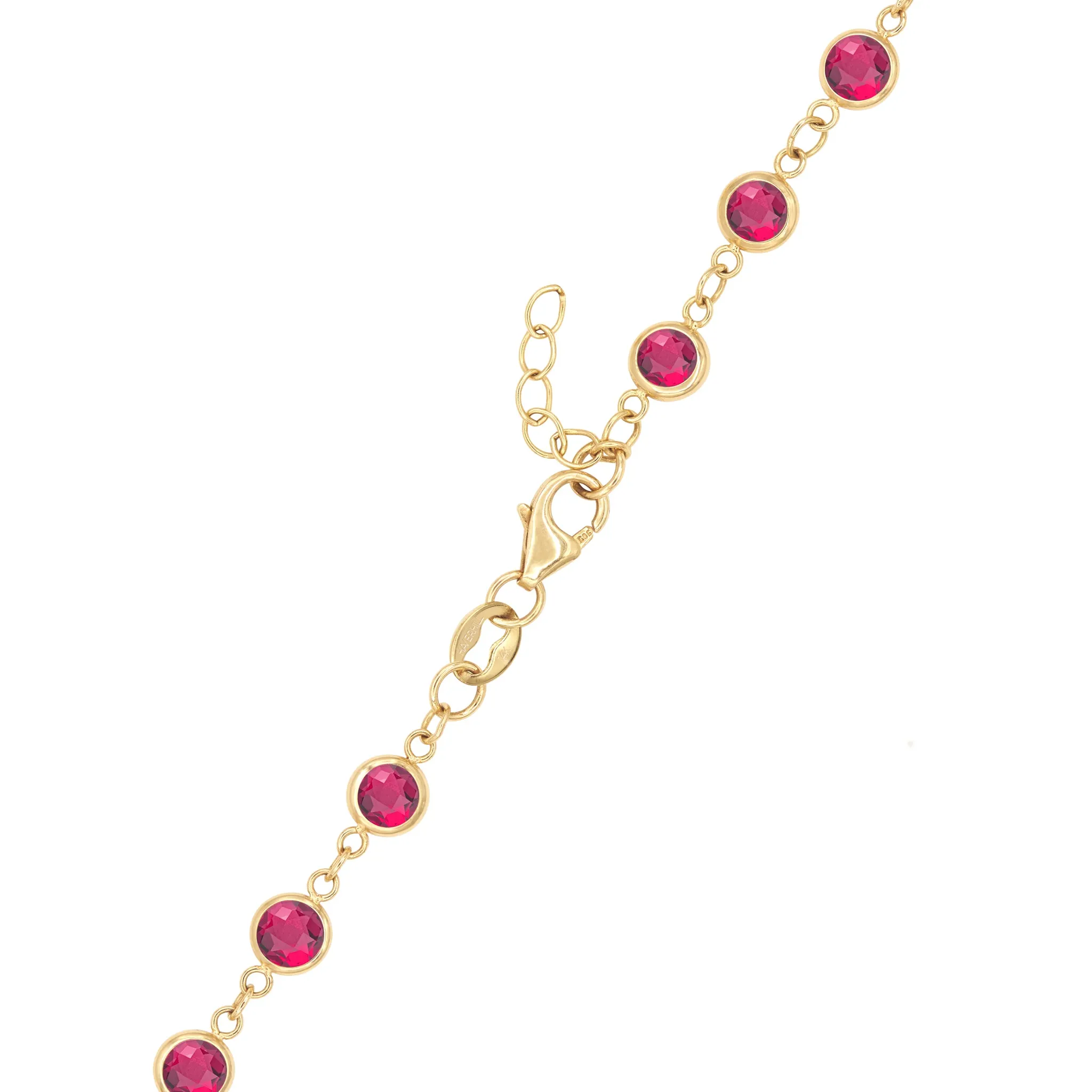 Newport Ruby Bracelet in 14k Gold (July) sold by Haverhill product image thumbnail 5