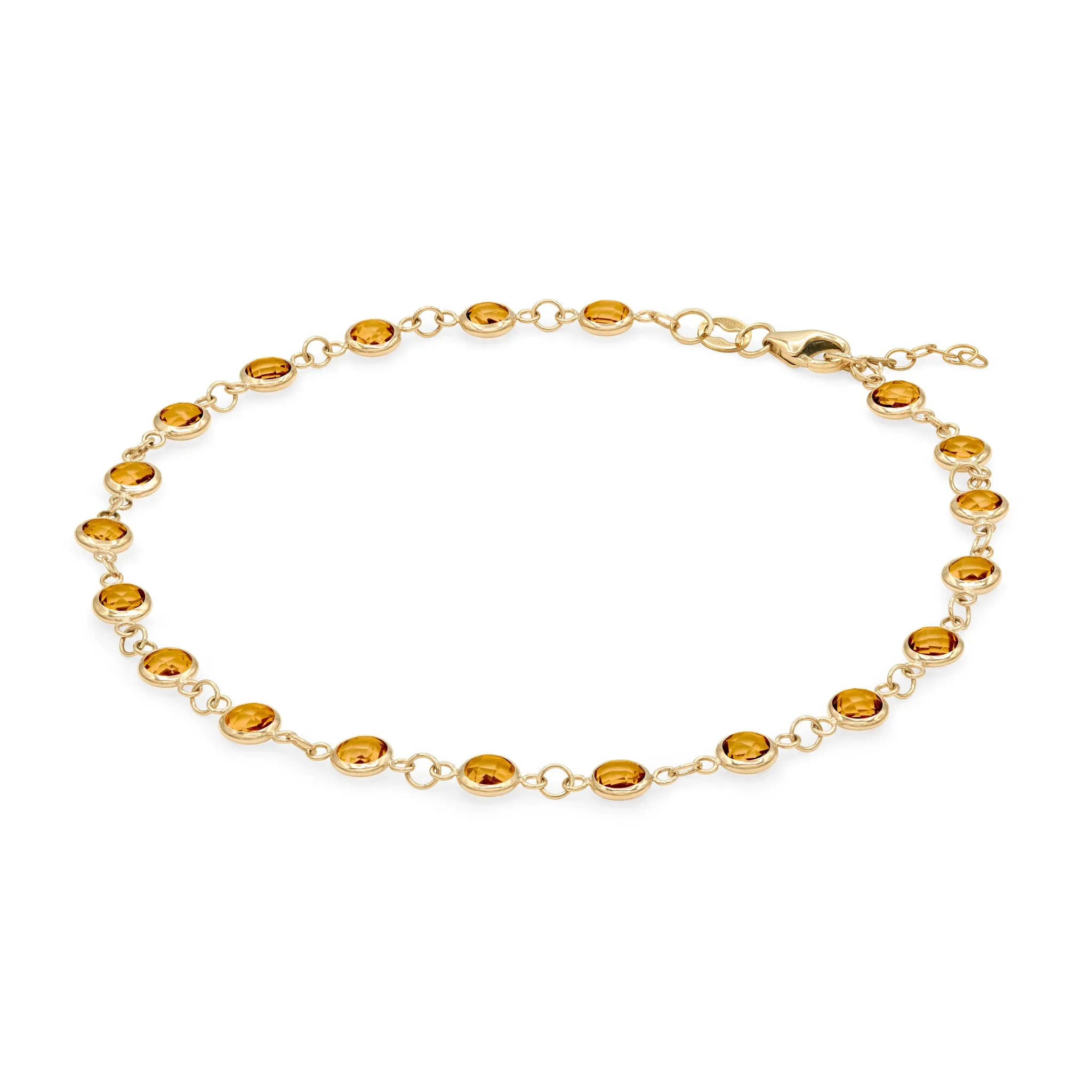 Newport Citrine Bracelet in 14k Gold (November) sold by Haverhill product image thumbnail 4