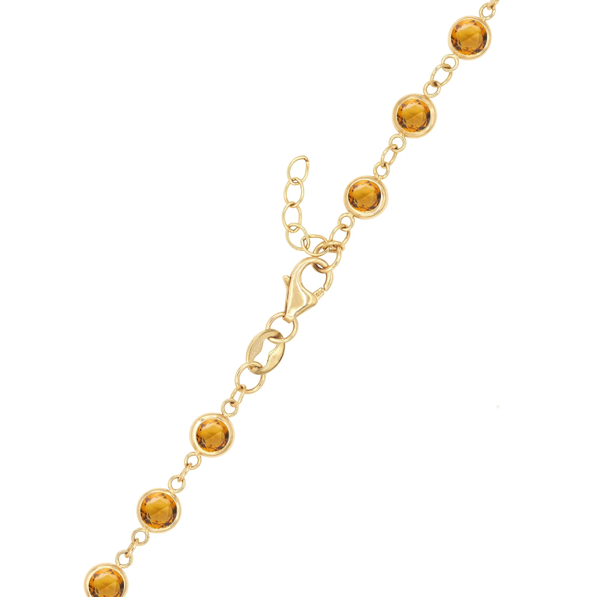 Newport Citrine Bracelet in 14k Gold (November) sold by Haverhill product image thumbnail 5