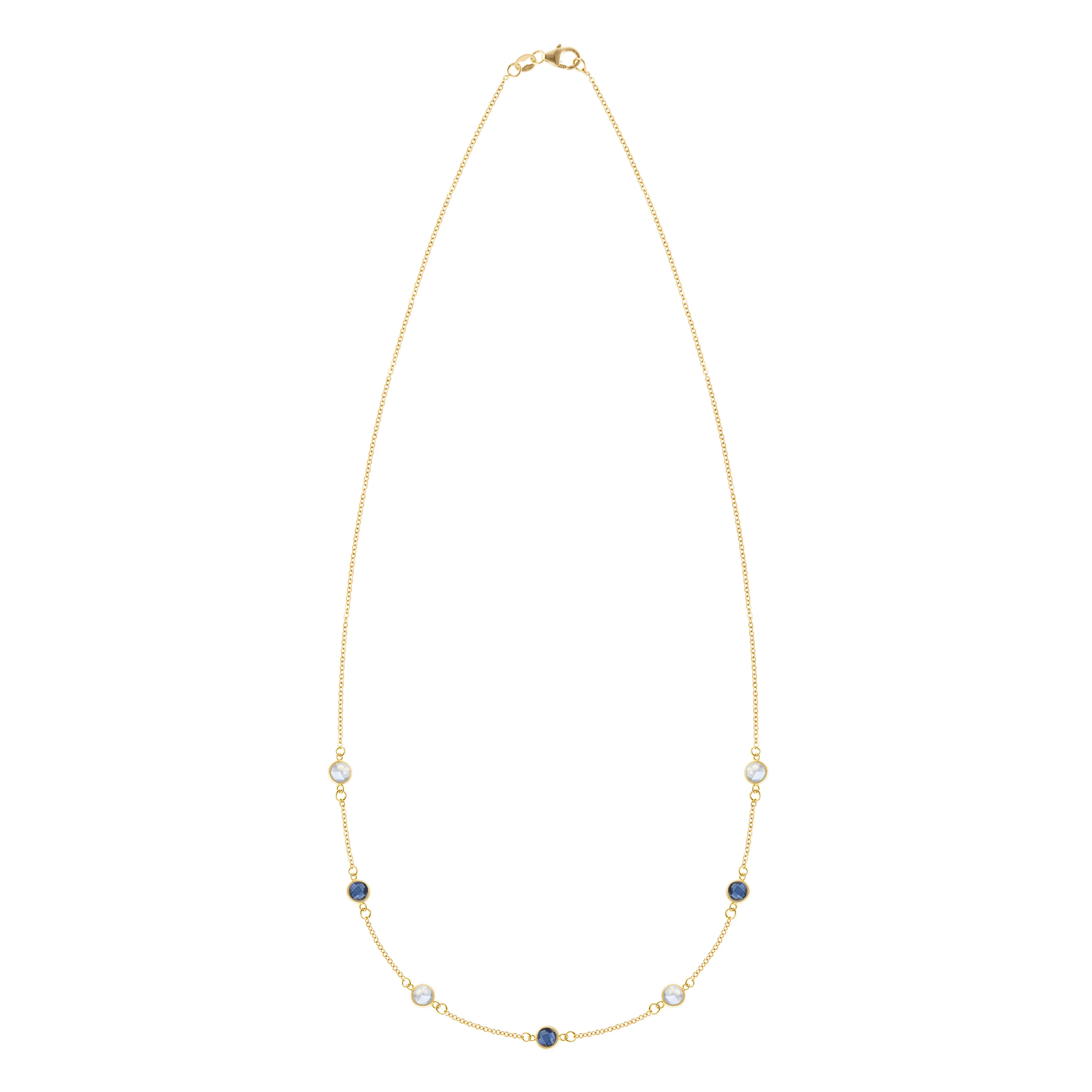 Wisdom 7 Stone Necklace in 14k Gold sold by Haverhill product image thumbnail 4