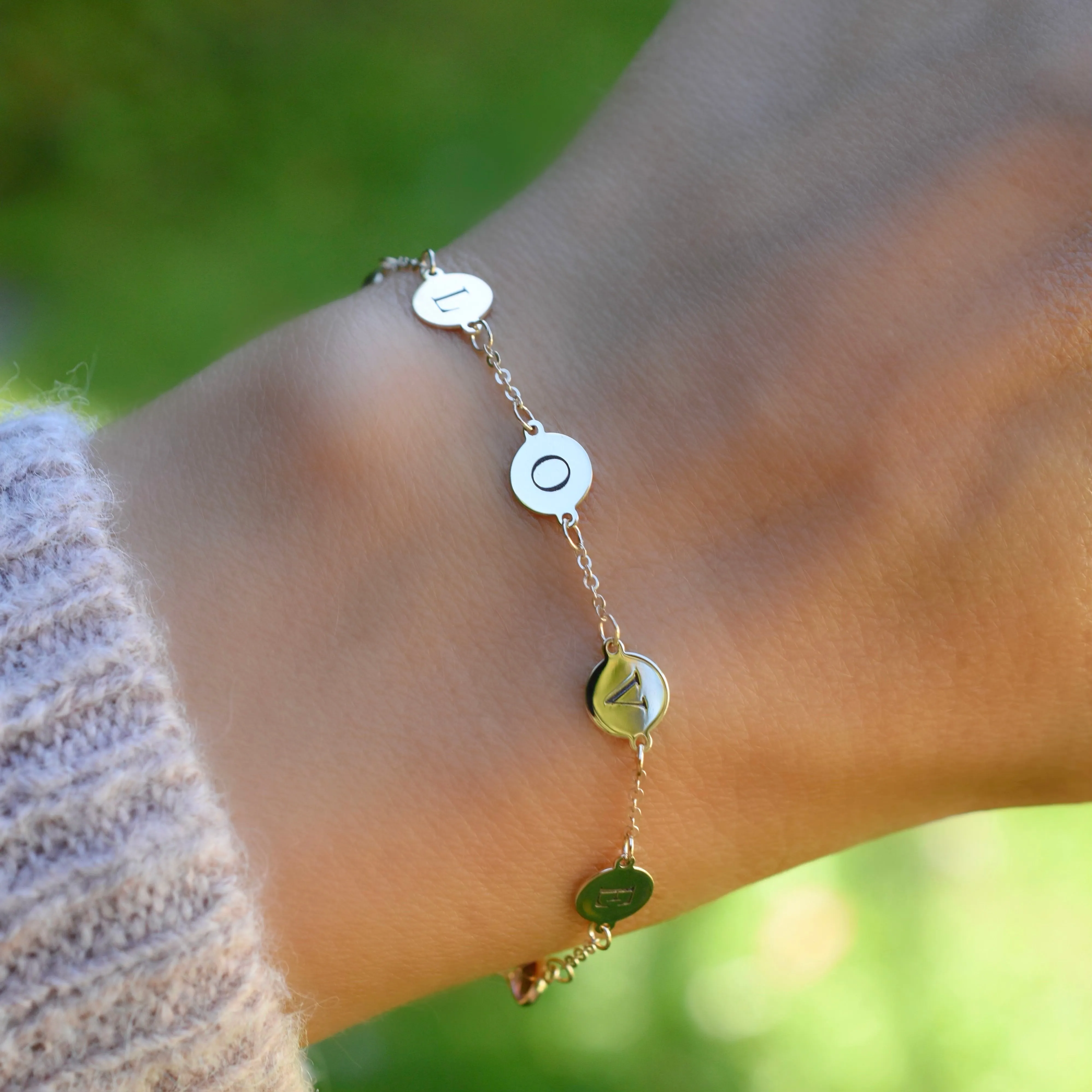 Pink Awareness LOVE Bracelet in 14k Gold sold by Haverhill product image thumbnail 2