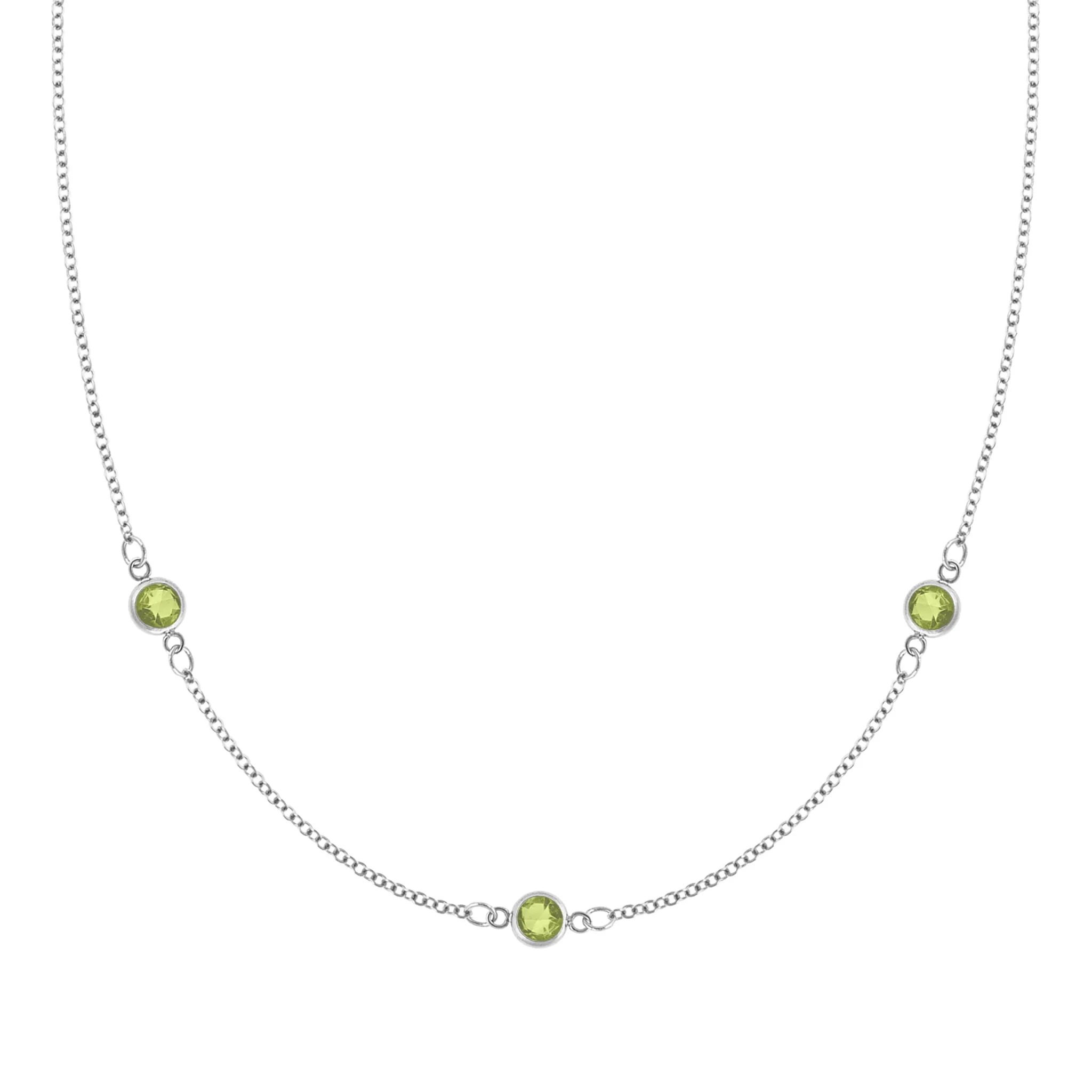 Bayberry 3 Peridot Necklace in 14k Gold (August) sold by Haverhill product image thumbnail 4
