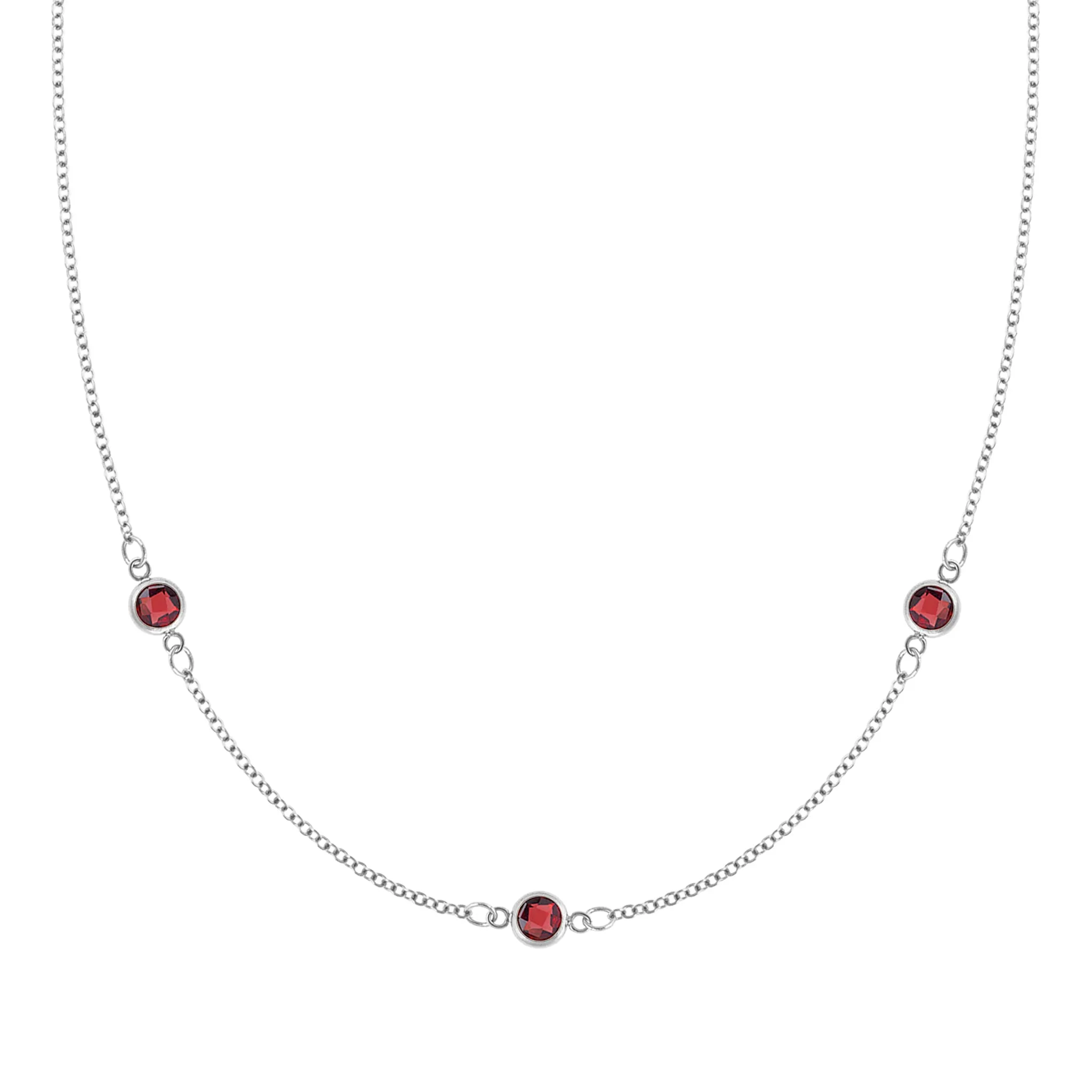 Bayberry 3 Garnet Necklace in 14k Gold (January) sold by Haverhill product image thumbnail 4