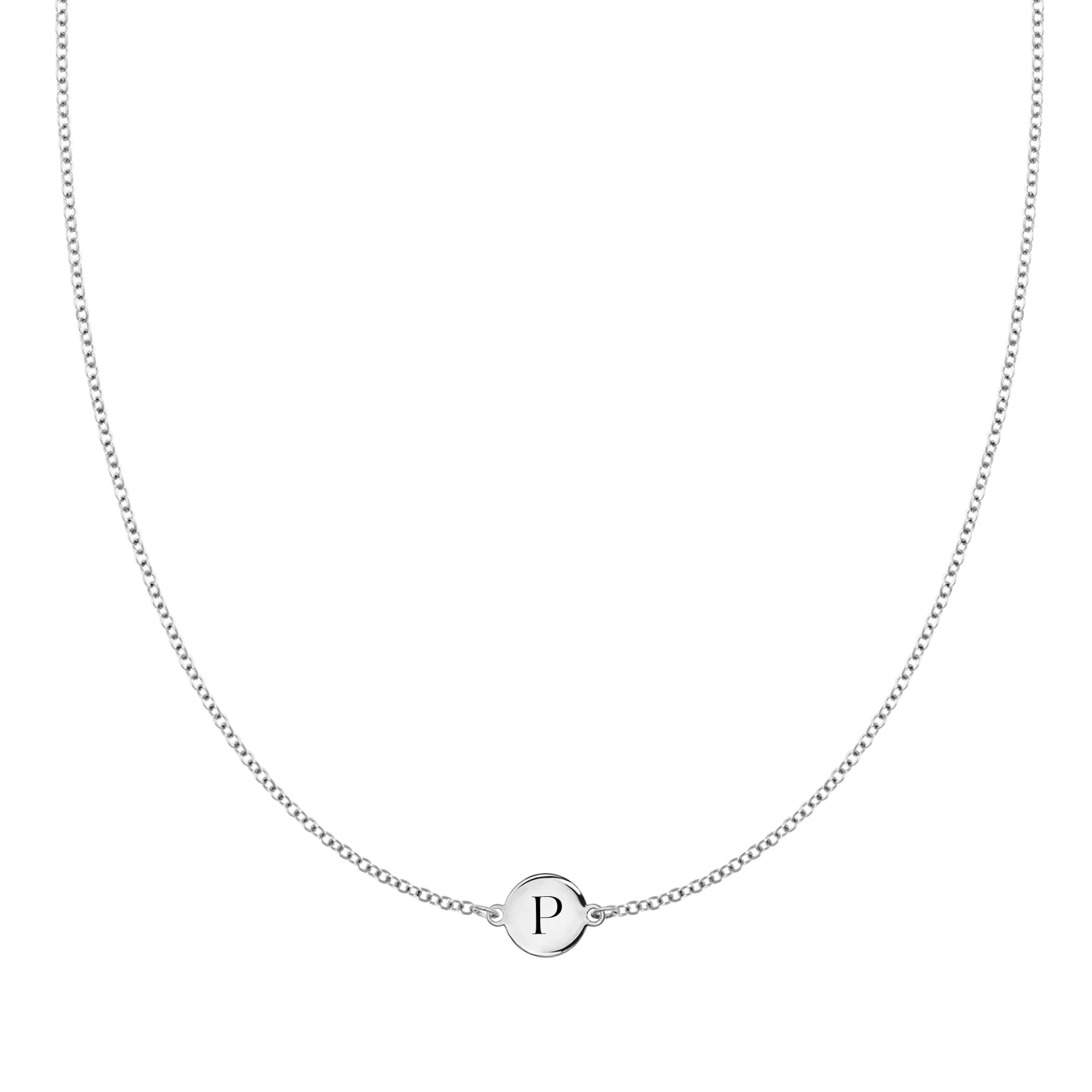 Letter P Necklace in 14k Gold sold by Haverhill product image thumbnail 5
