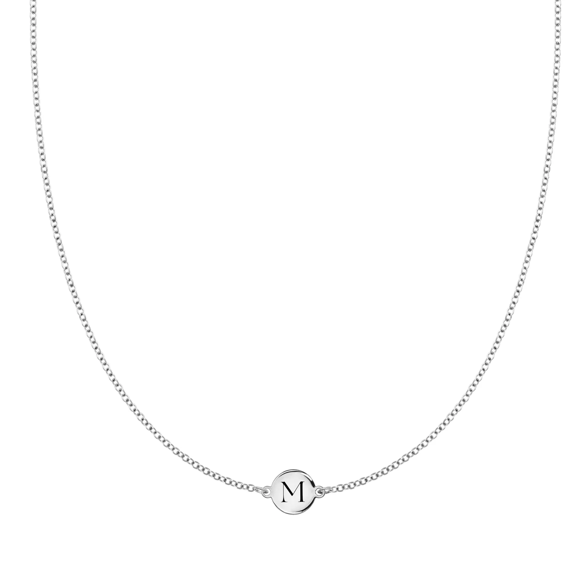 Letter M Necklace in 14k Gold sold by Haverhill product image thumbnail 5
