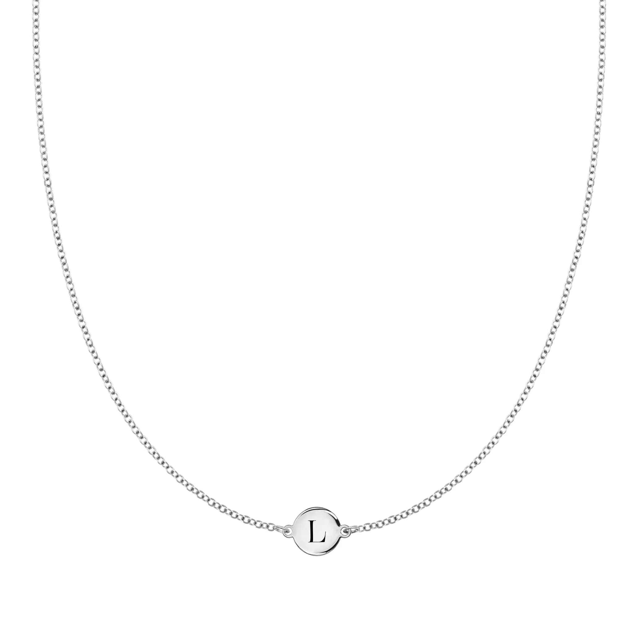 Letter L Necklace in 14k Gold sold by Haverhill product image thumbnail 5