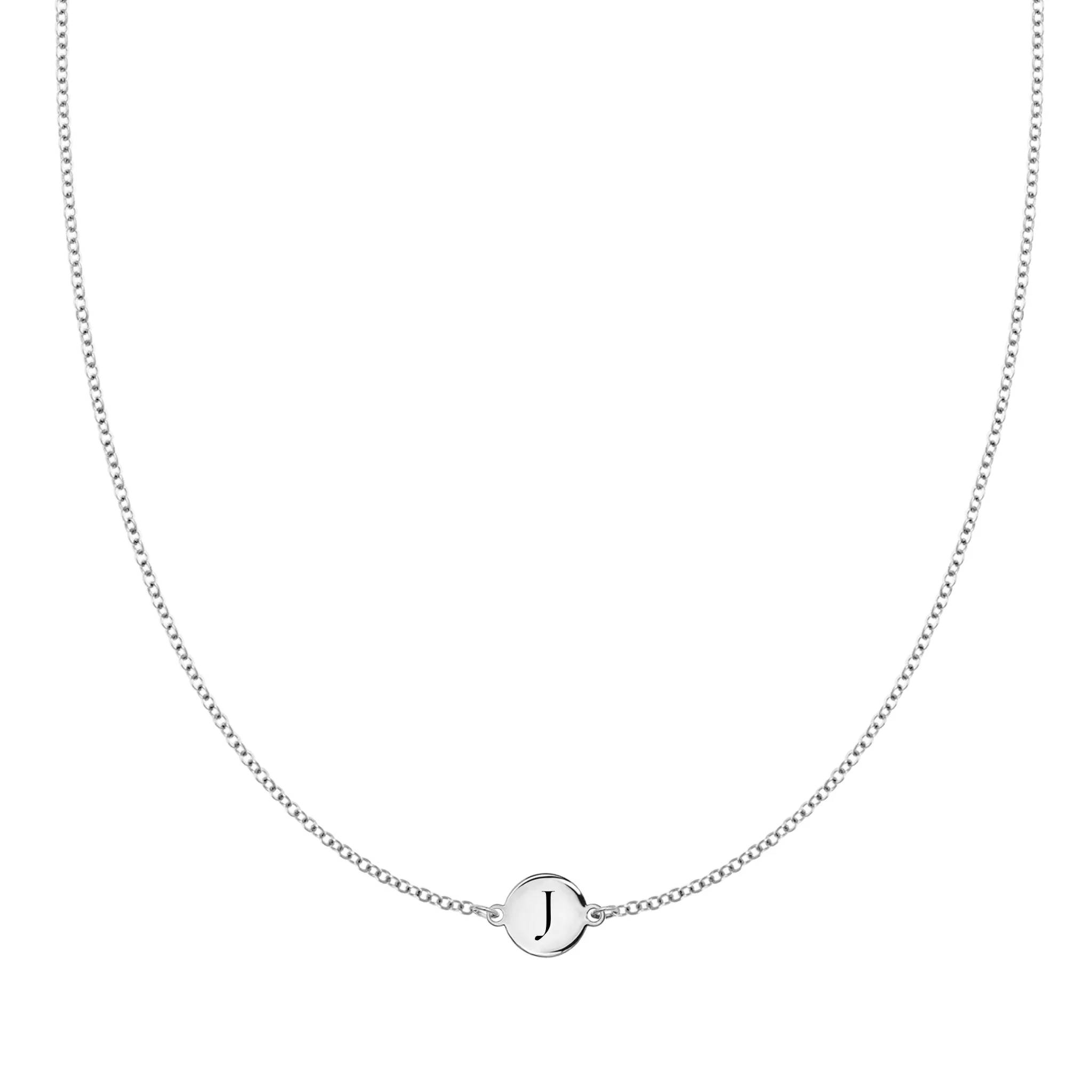 Letter J Necklace in 14k Gold sold by Haverhill product image thumbnail 5