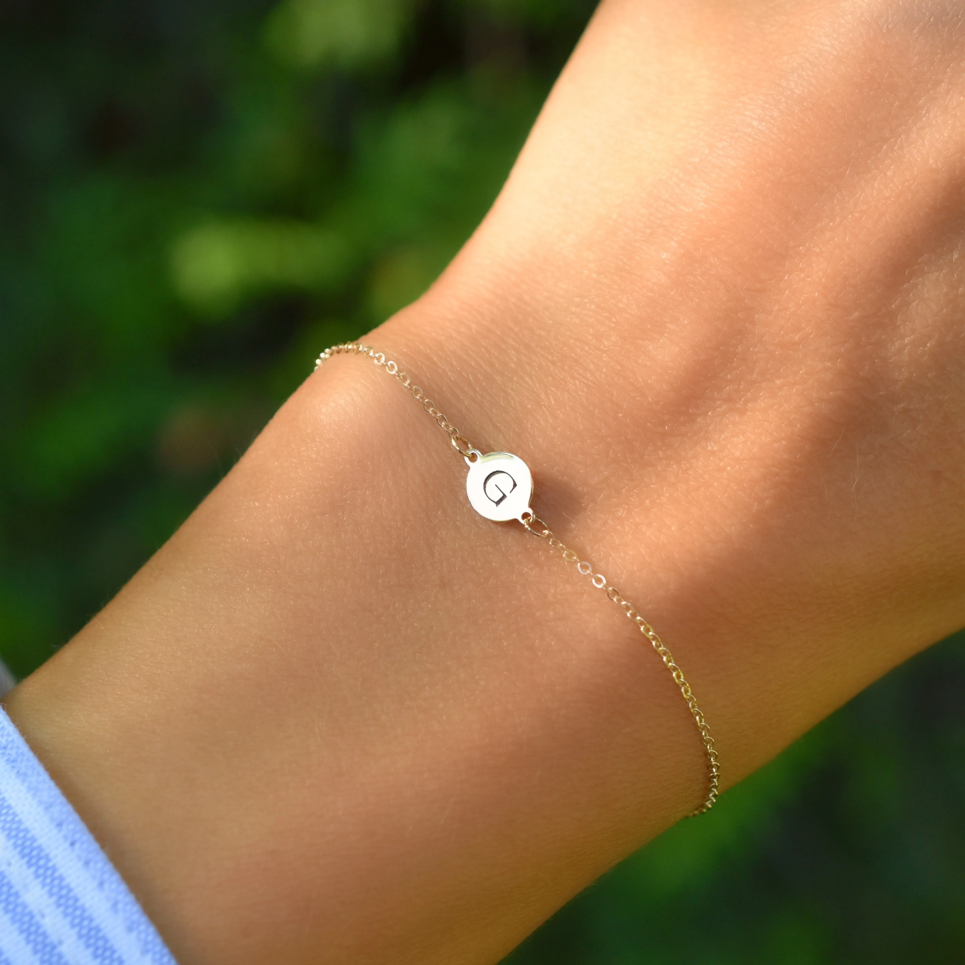 Letter G Bracelet in 14k Gold sold by Haverhill product image thumbnail 3
