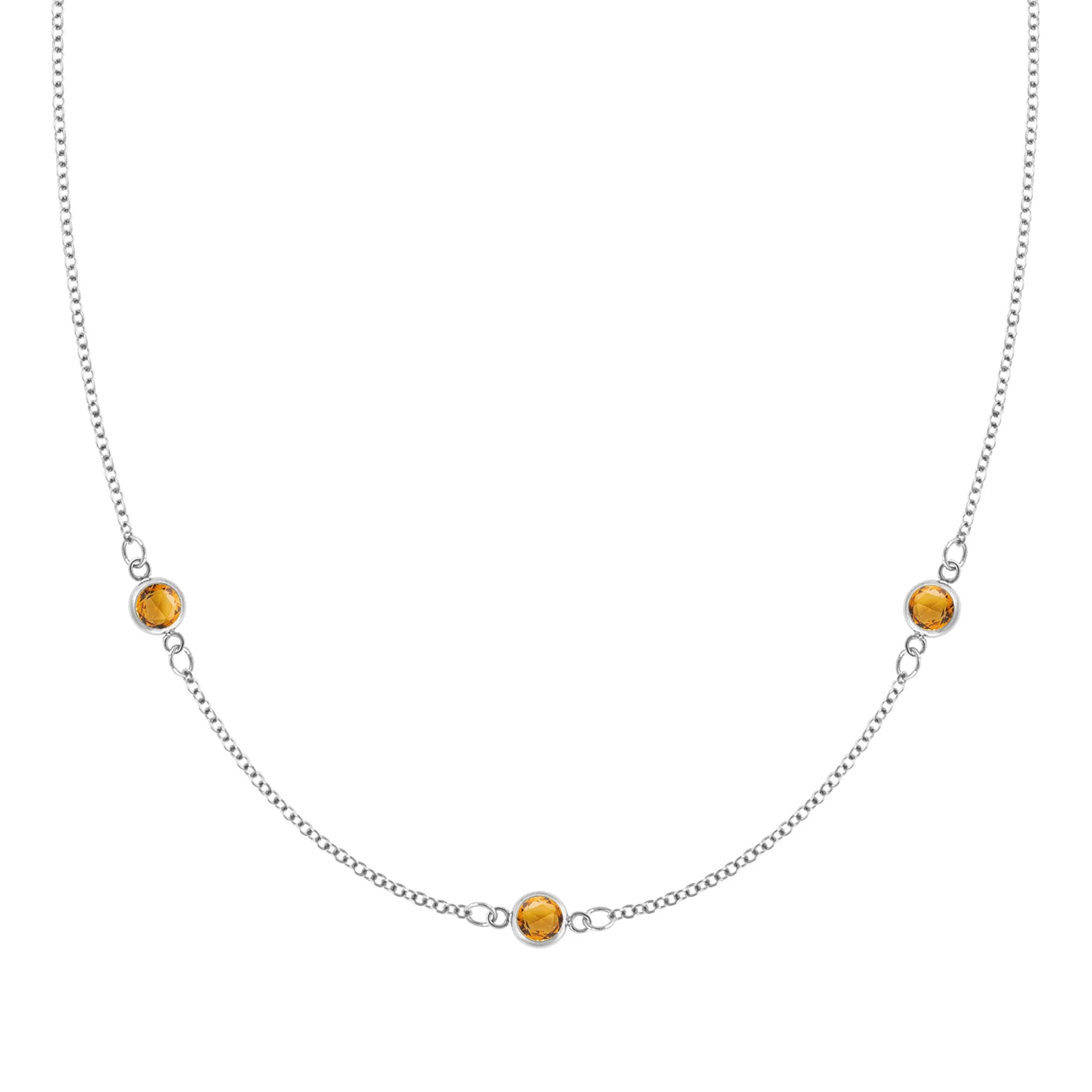 Bayberry 3 Citrine Necklace in 14k Gold (November) sold by Haverhill product image thumbnail 4