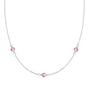 Bayberry 3 Pink Sapphire Necklace in 14k Gold (October) sold by Haverhill