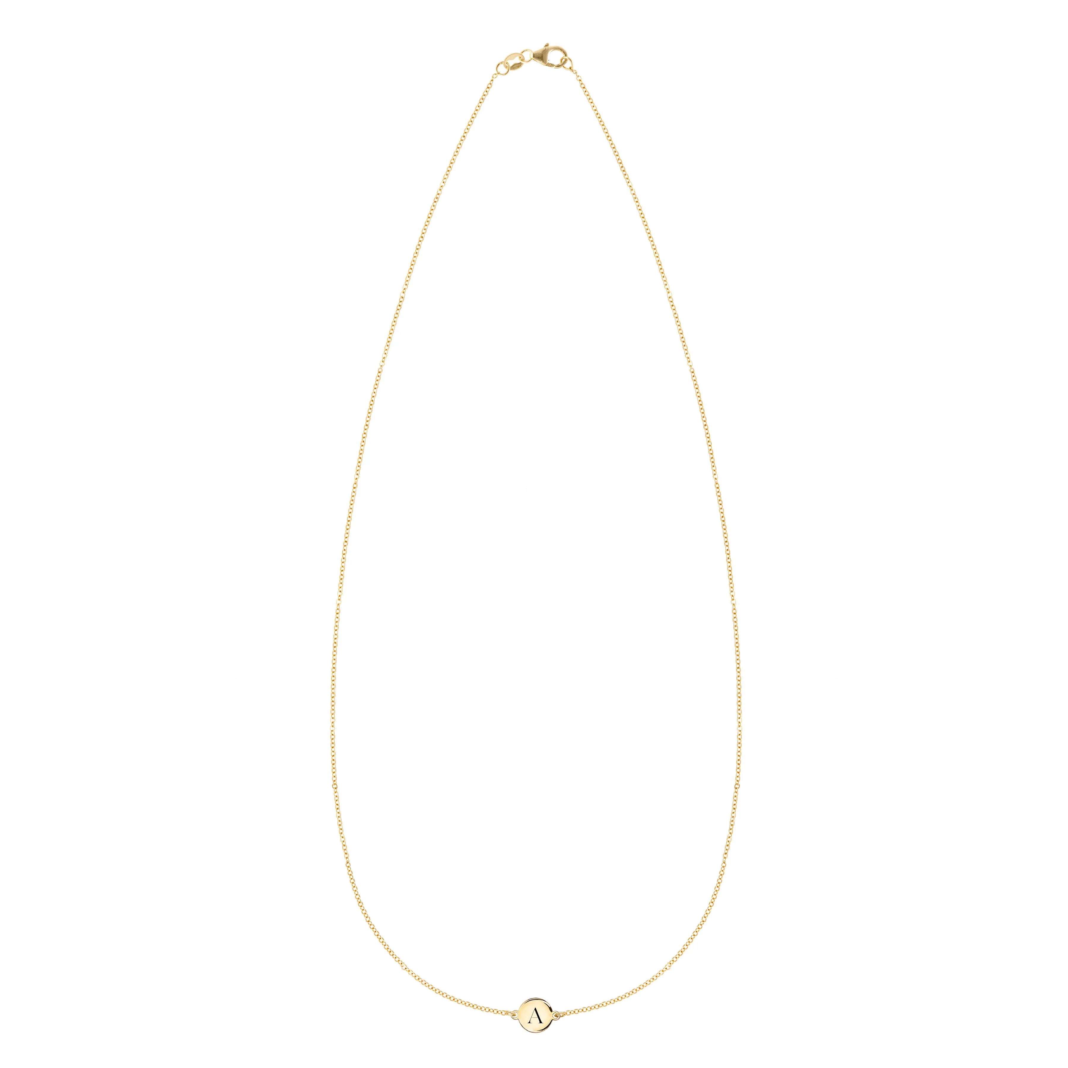 1 Letter Necklace in 14k Gold sold by Haverhill product image thumbnail 4