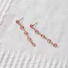 Newport Pink Sapphire Earrings in 14k Gold (October) sold by Haverhill