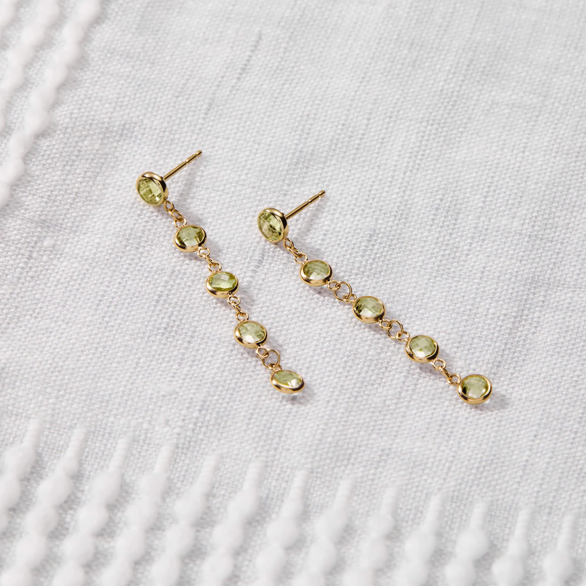 Newport Peridot Earrings in 14k Gold (August) sold by Haverhill product image thumbnail 3