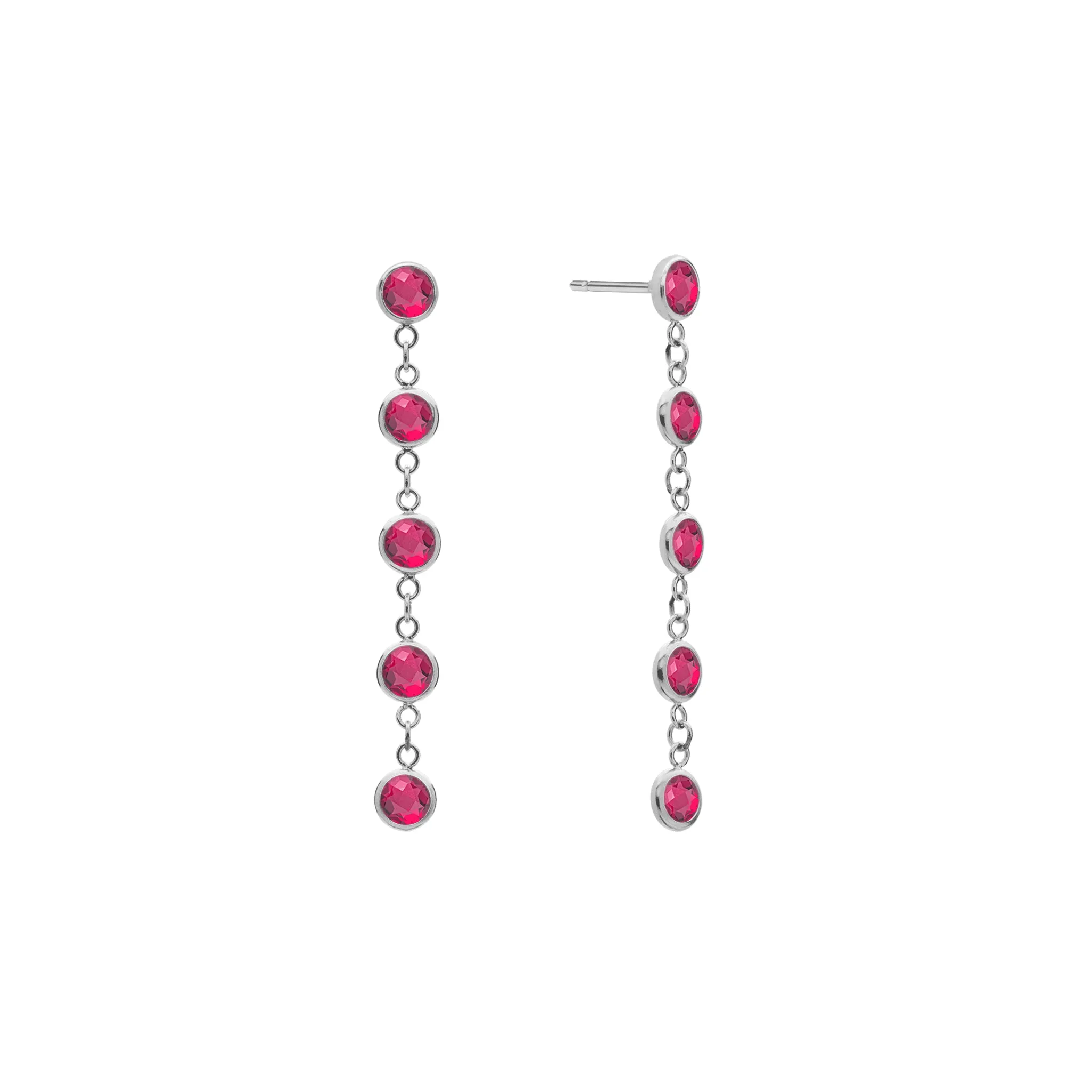 Newport Ruby Earrings in 14k Gold (July) sold by Haverhill product image thumbnail 5