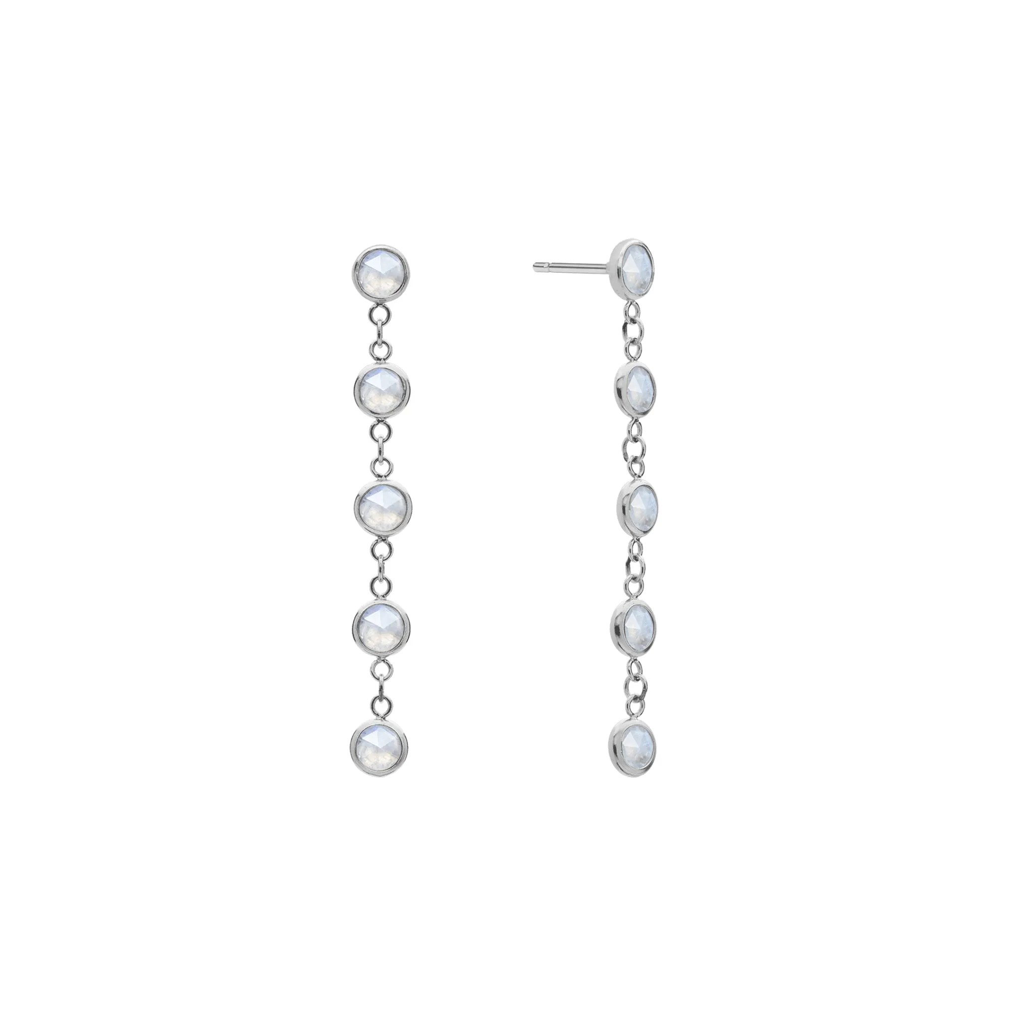 Newport Moonstone Earrings in 14k Gold (June) sold by Haverhill product image thumbnail 5