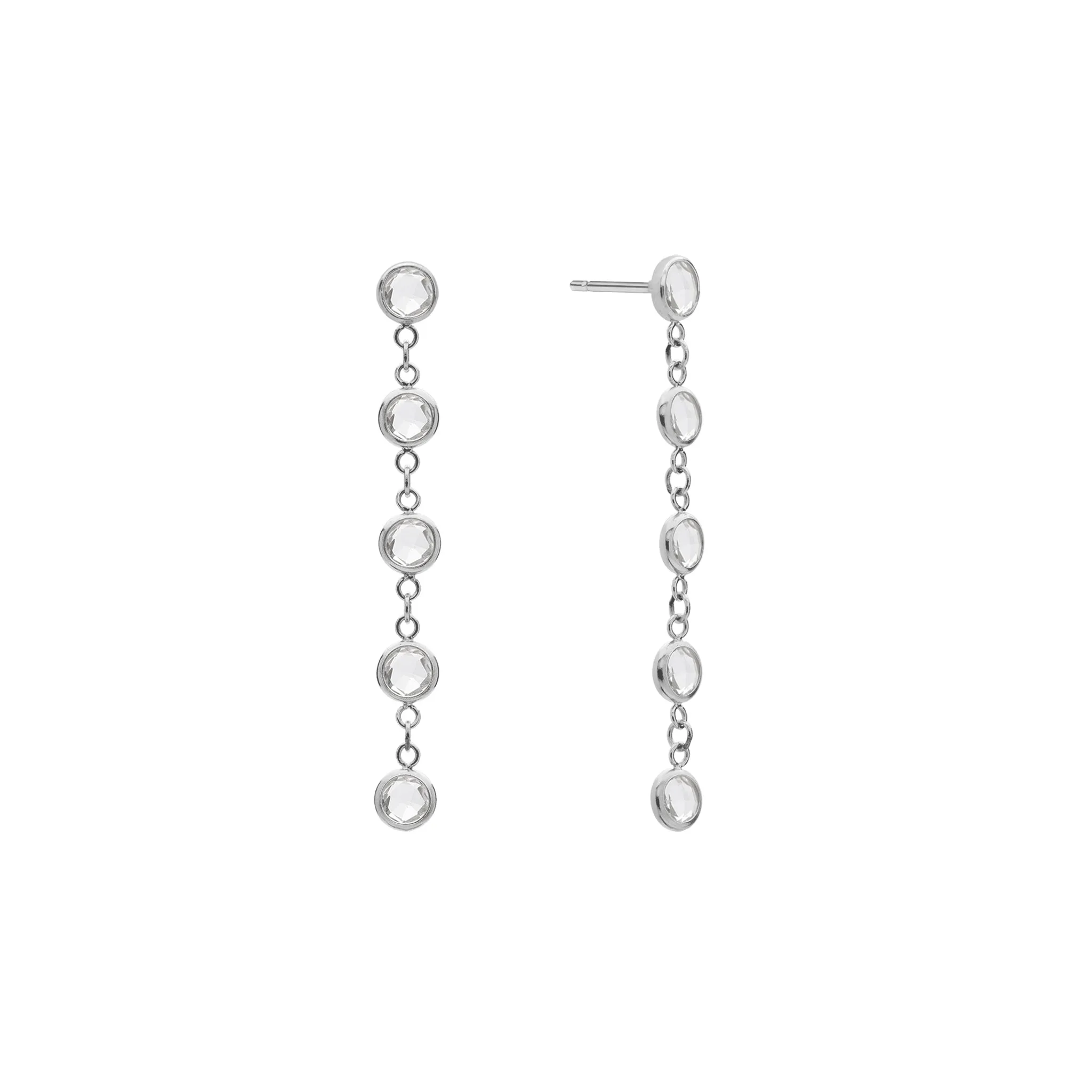 Newport White Topaz Earrings in 14k Gold (April) sold by Haverhill product image thumbnail 5