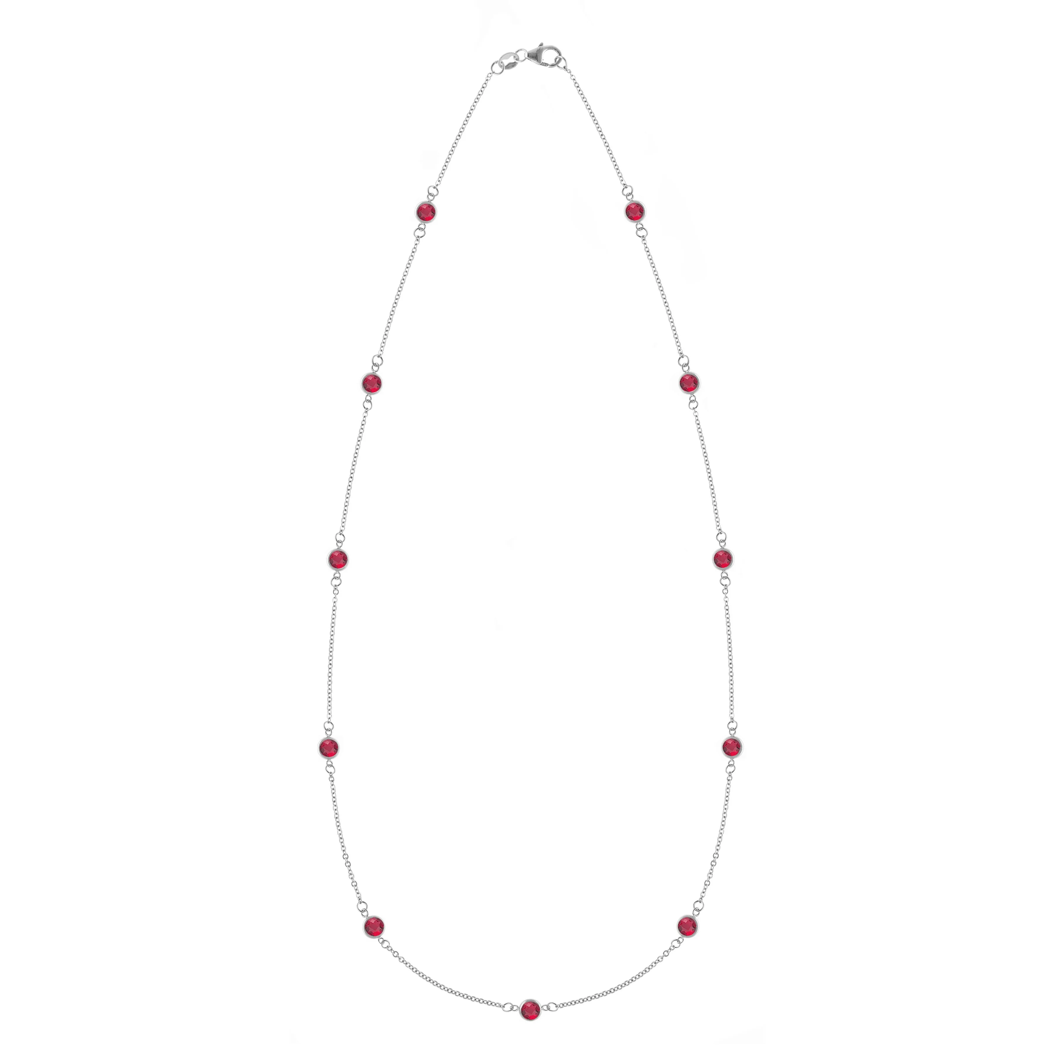 Bayberry 11 Ruby Necklace in 14k Gold (July) sold by Haverhill product image thumbnail 5