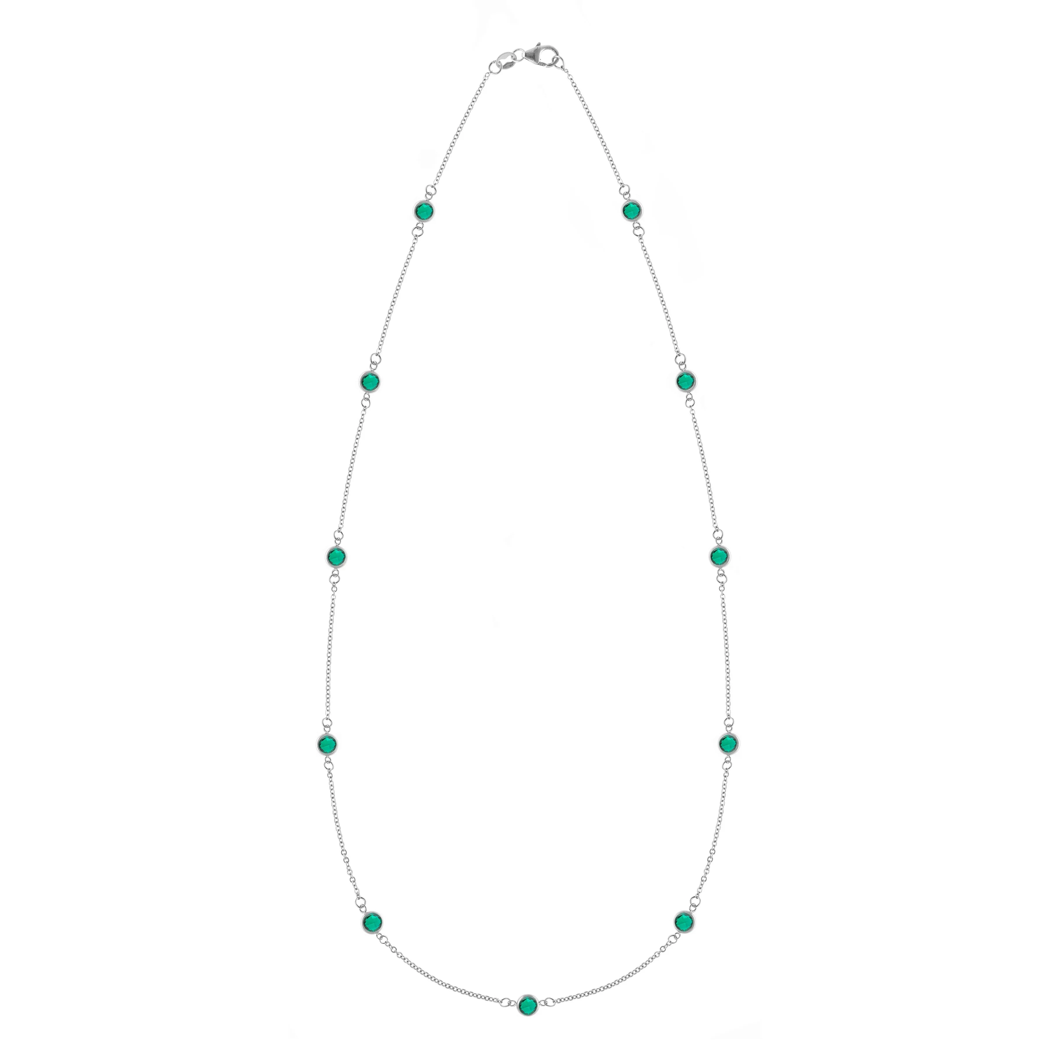 Bayberry 11 Emerald Necklace in 14k Gold (May) sold by Haverhill product image thumbnail 5