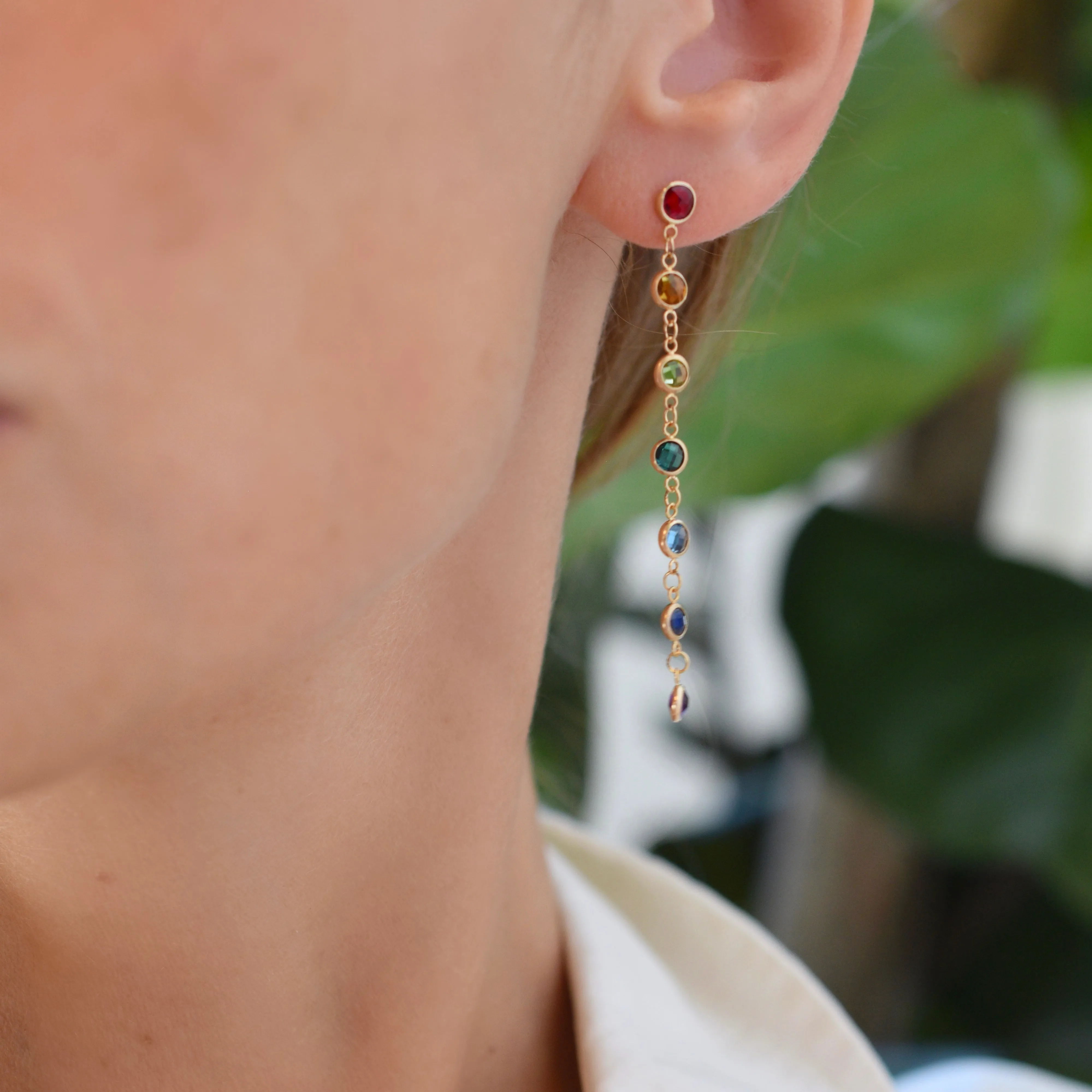 Rainbow Earrings in 14k Gold sold by Haverhill product image thumbnail 3