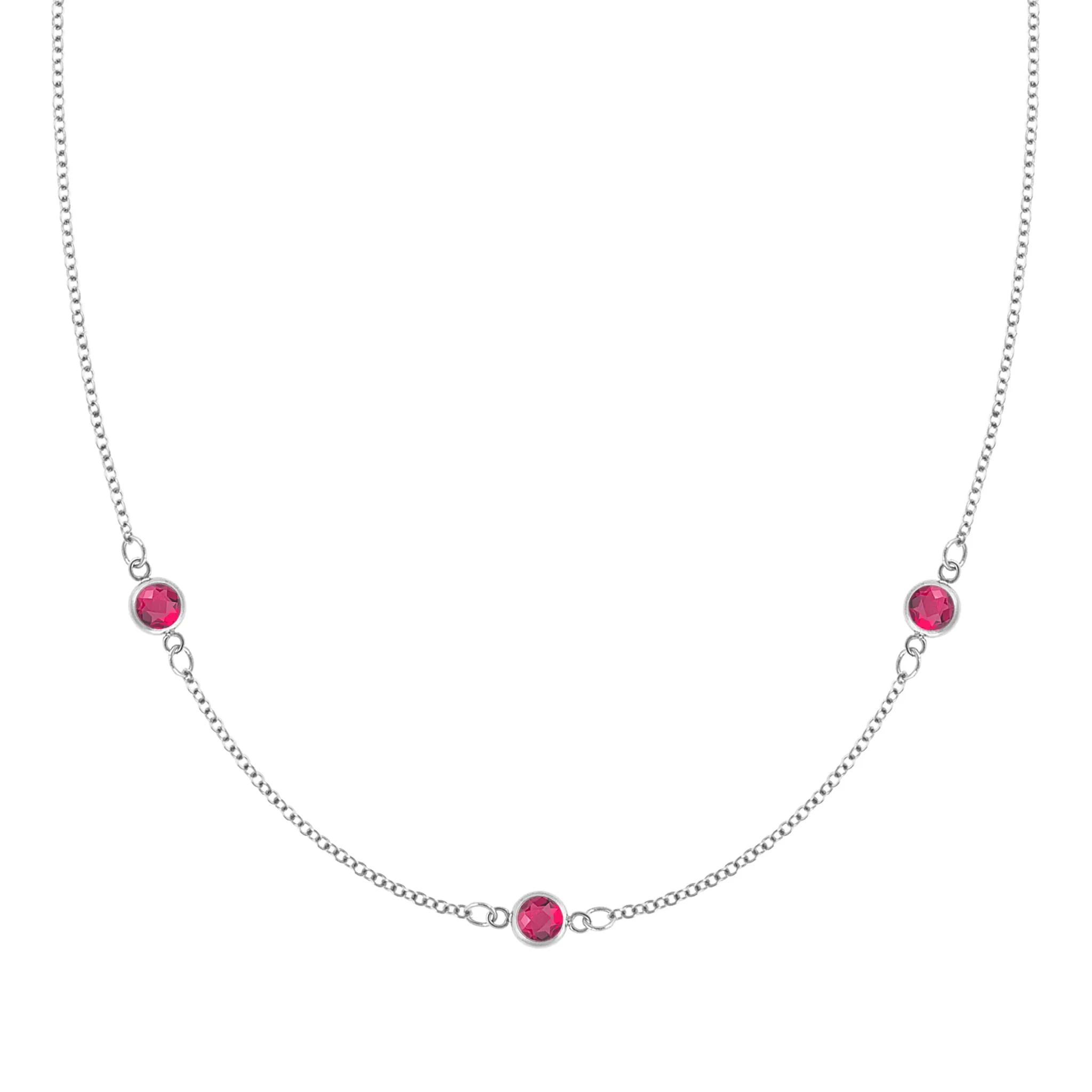 Bayberry 3 Ruby Necklace in 14k Gold (July) sold by Haverhill product image thumbnail 4