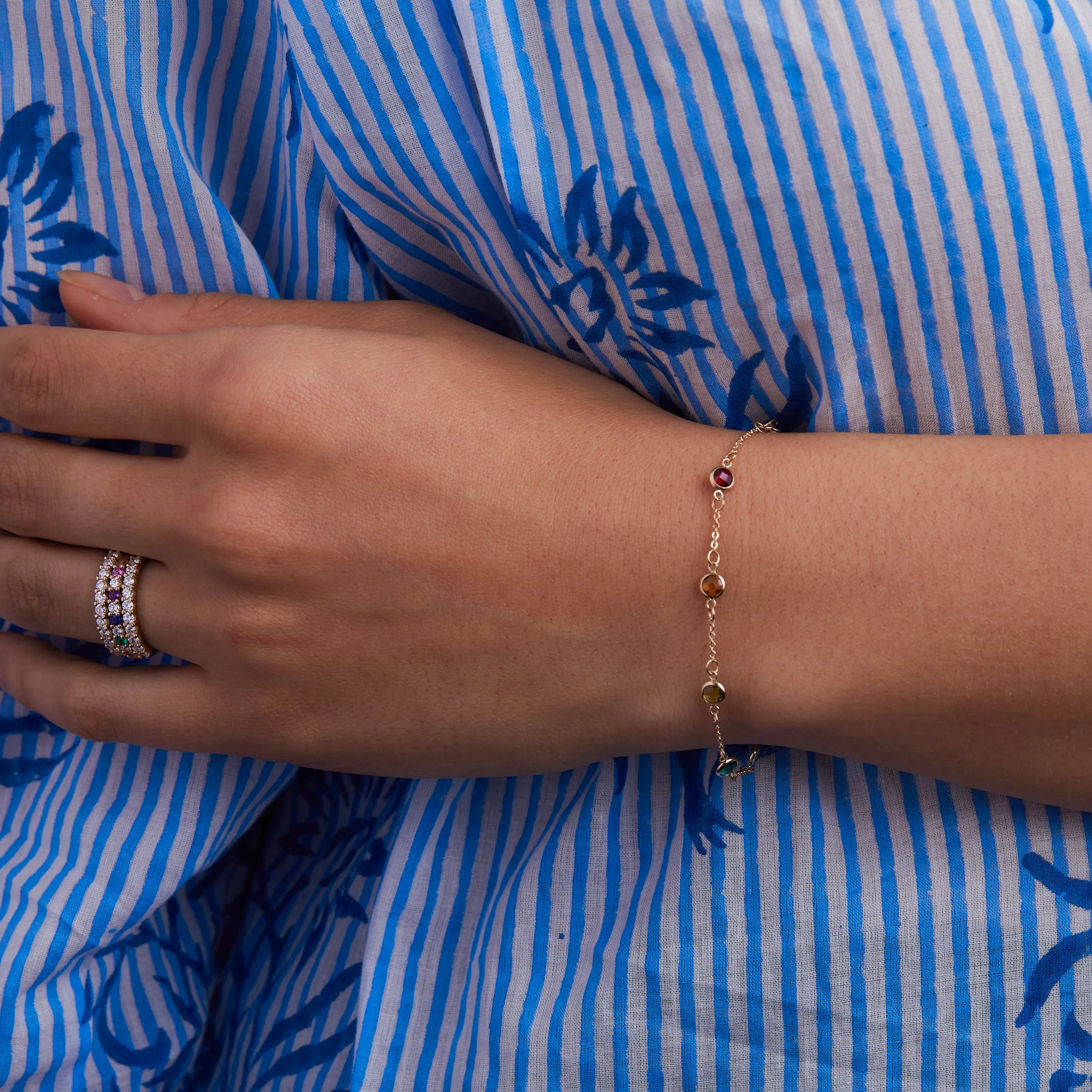 Rainbow Bracelet in 14k Gold sold by Haverhill product image thumbnail 2