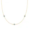 Bayberry 3 Nantucket Blue Topaz Necklace in 14k Gold (December) sold by Haverhill
