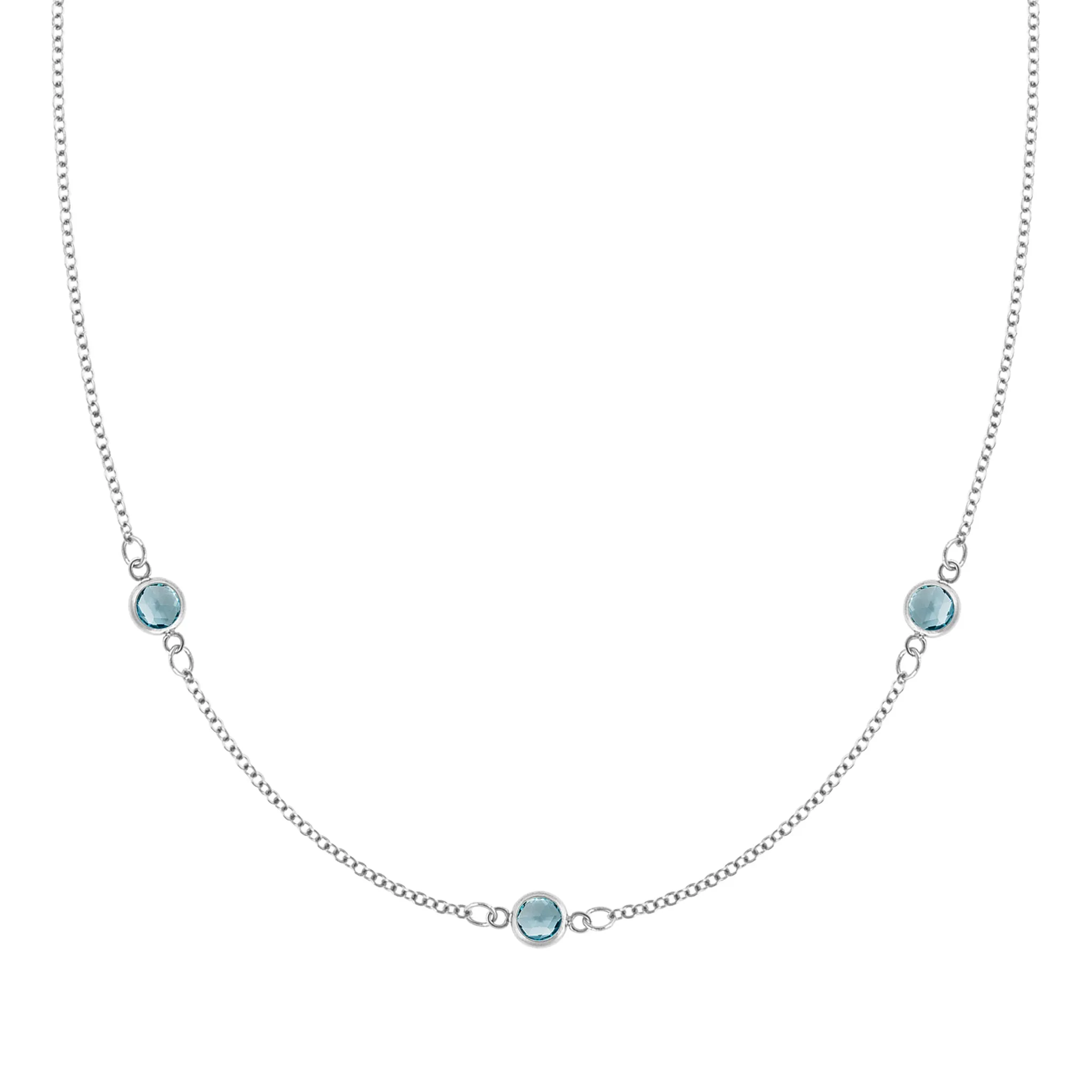 Bayberry 3 Nantucket Blue Topaz Necklace in 14k Gold (December) sold by Haverhill product image thumbnail 4
