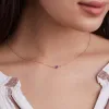 Petite 1 Amethyst Necklace in 14k Gold (February) sold by Haverhill