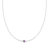 Petite 1 Amethyst Necklace in 14k Gold (February) sold by Haverhill