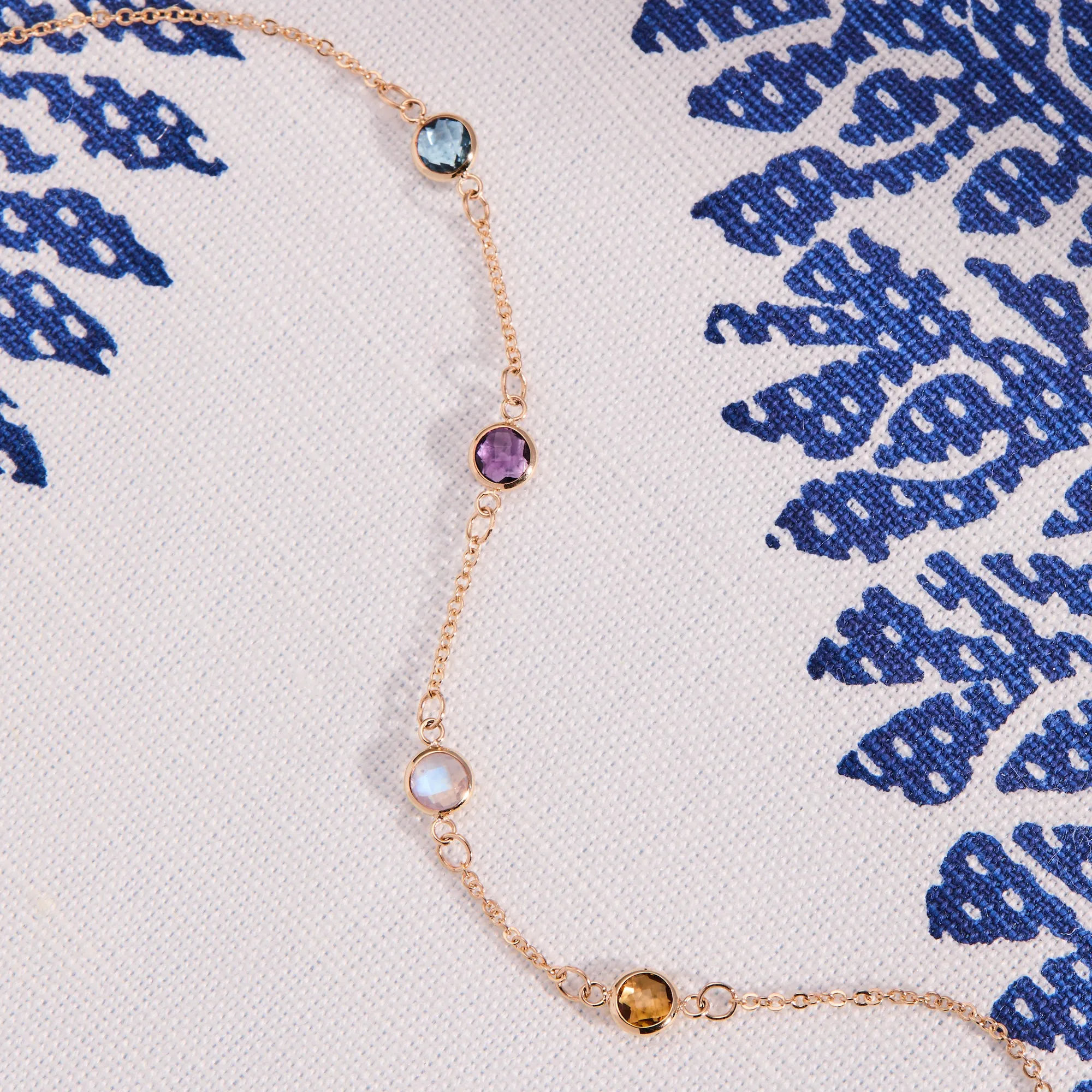 Petite 4 Birthstone Bracelet in 14k Gold sold by Haverhill product image thumbnail 3