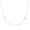 Petite 4 Birthstone Necklace in 14k Gold sold by Haverhill
