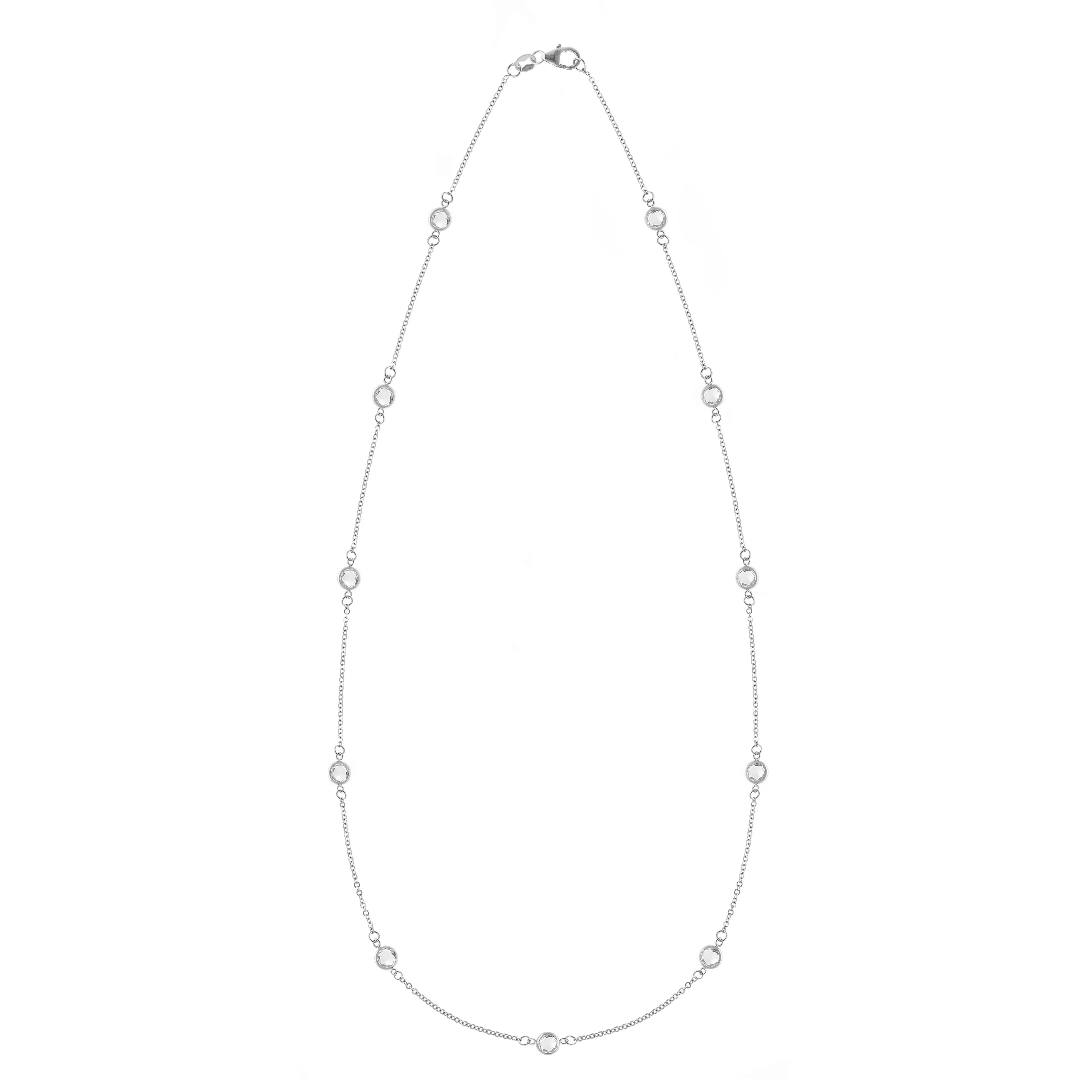 Bayberry 11 White Topaz Necklace in 14k Gold (April) sold by Haverhill product image thumbnail 5