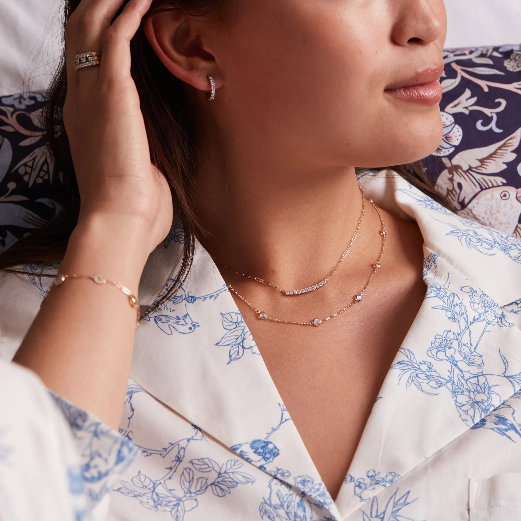 Bayberry 11 Moonstone Necklace in 14k Gold (June) sold by Haverhill product image thumbnail 2