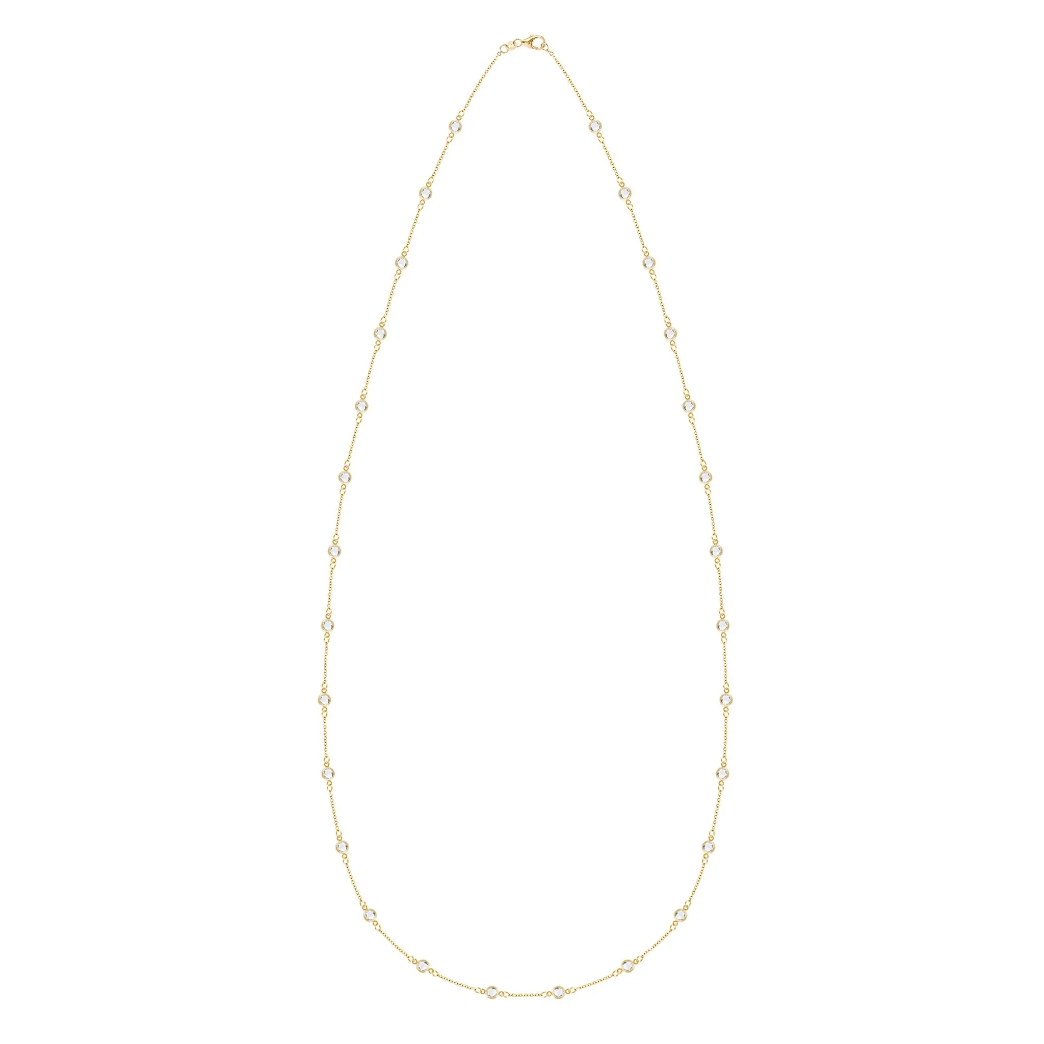 Personalized Bayberry Birthstone Long Necklace in 14k Gold sold by Haverhill product image thumbnail 4