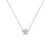 Greenwich Mini Flower Diamond Necklace in 14k Gold (April) sold by Haverhill