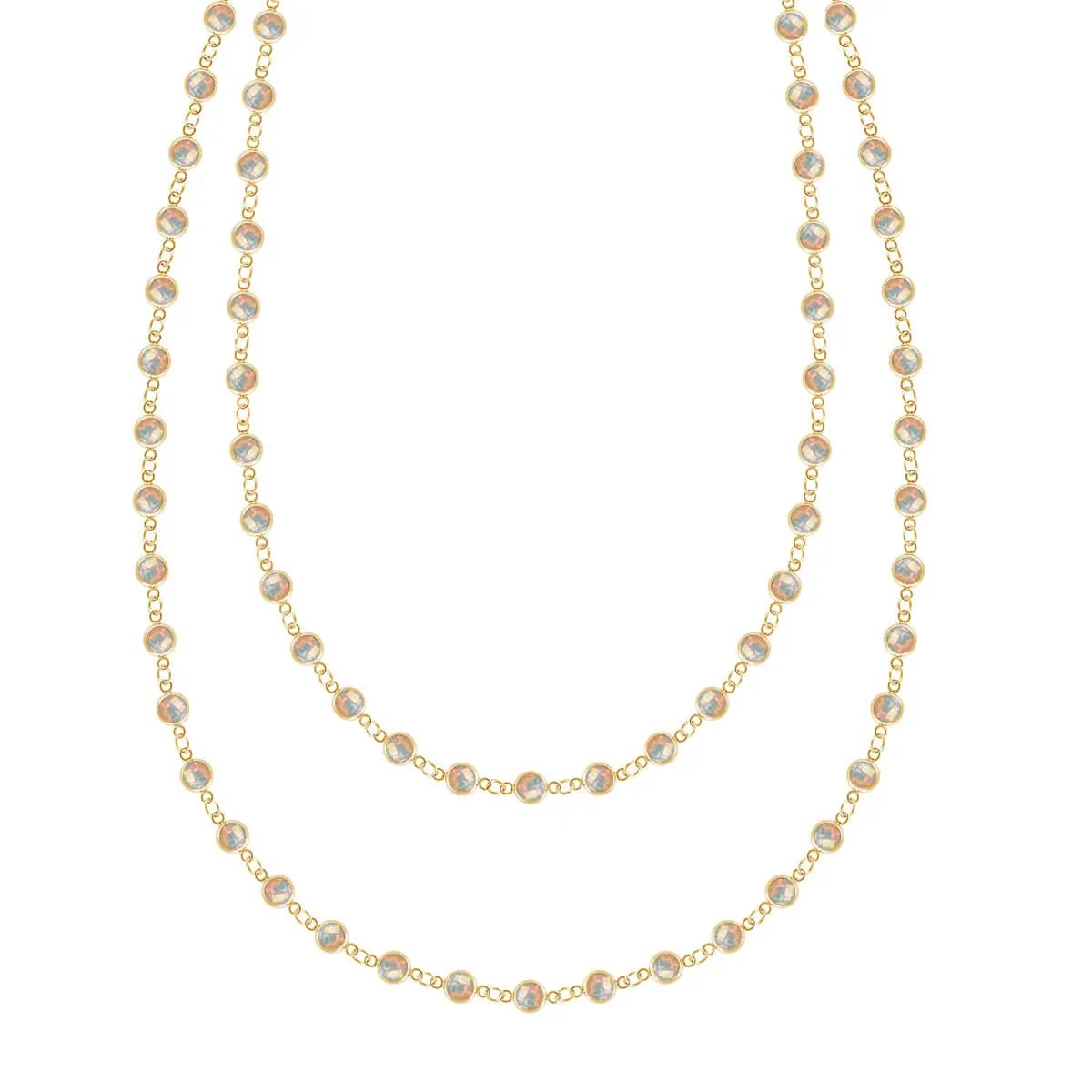 Newport Opal Long Necklace in 14k Gold (October) sold by Haverhill