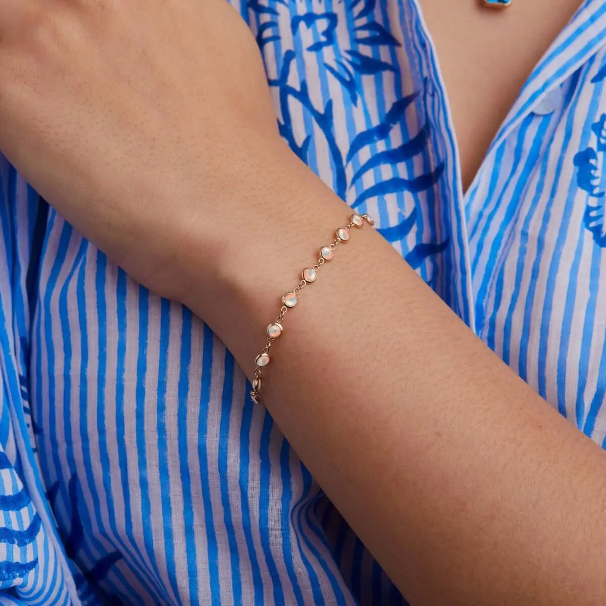 Newport Opal Bracelet in 14k Gold (October) sold by Haverhill product image thumbnail 2