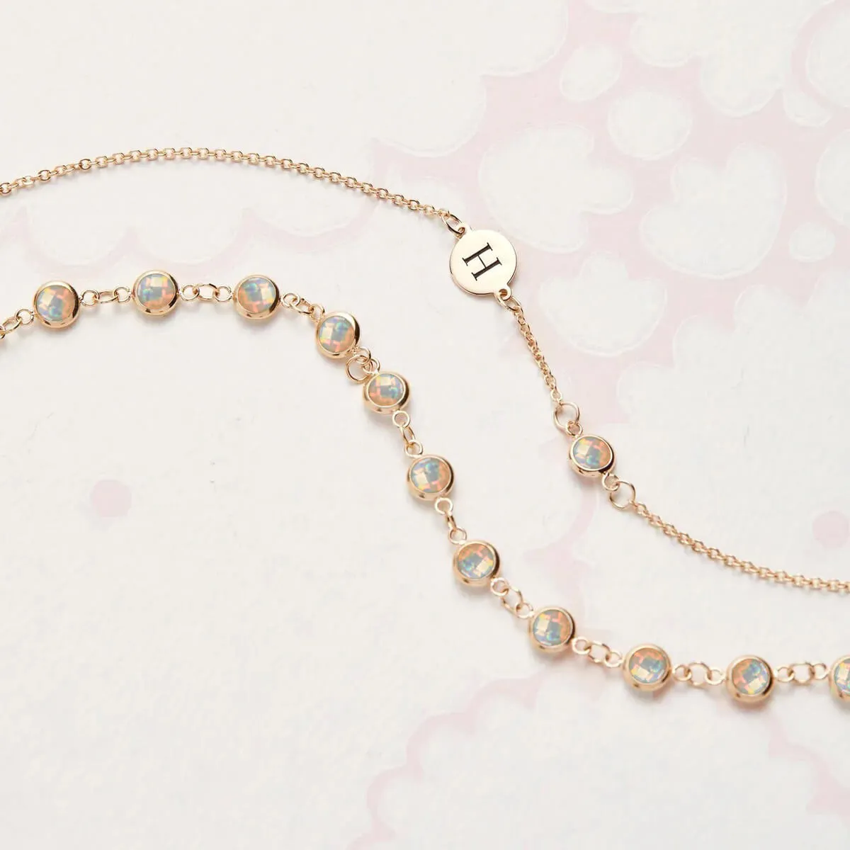 Newport Opal Necklace in 14k Gold (October) sold by Haverhill product image thumbnail 3